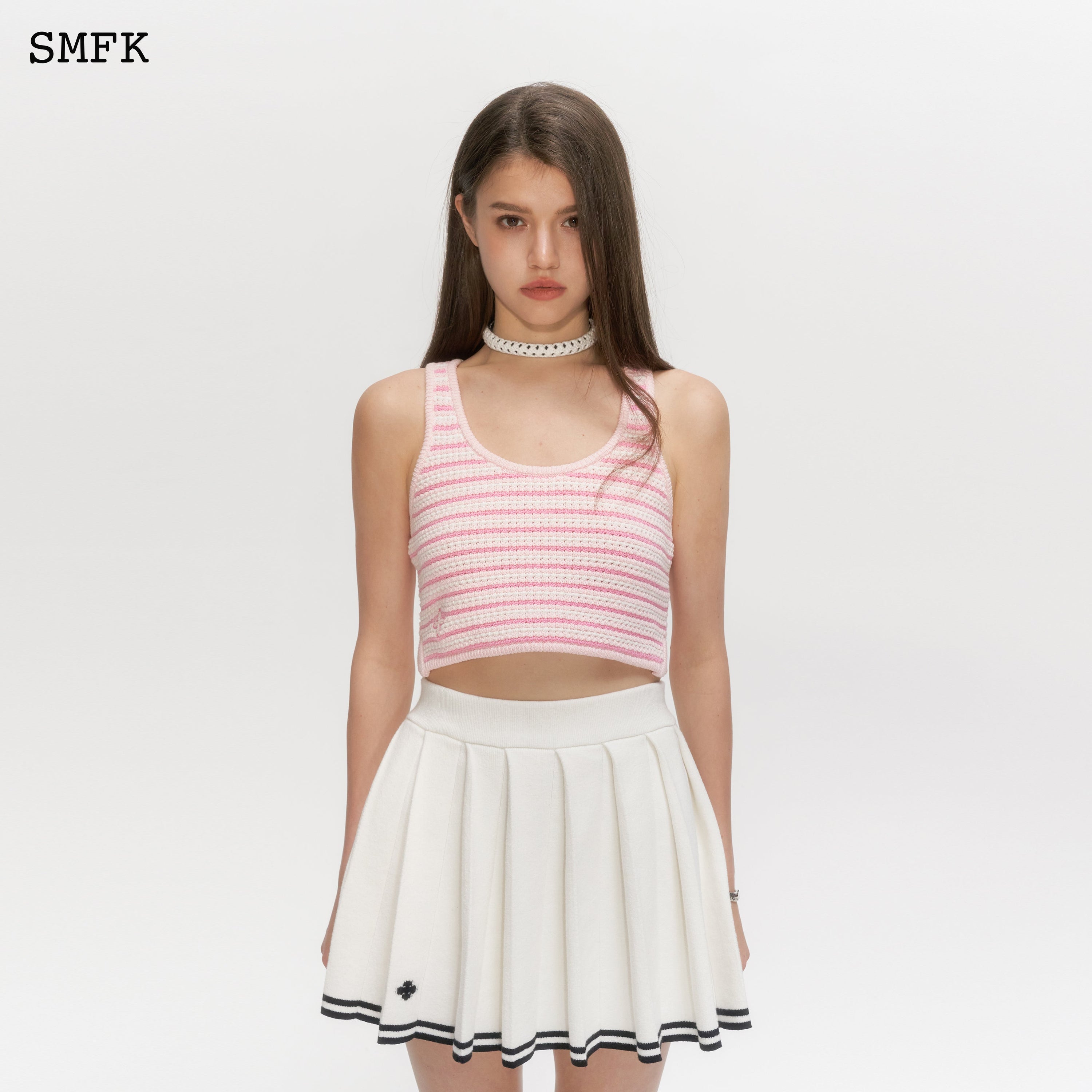 Compass Pink Stripe Vest - SMFK Official