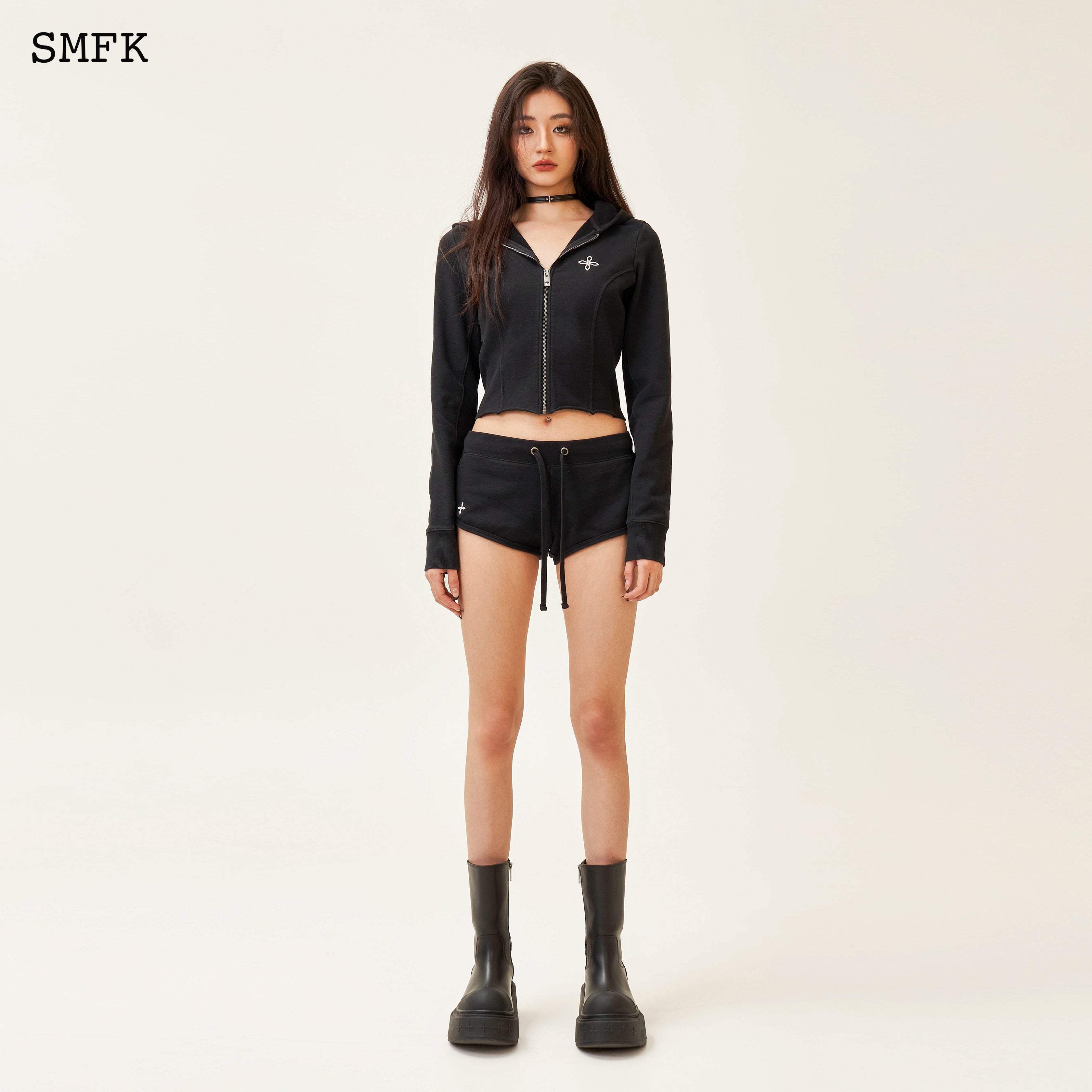 Compass Rove Stray スリムフィット パーカー ブラック – SMFK Official