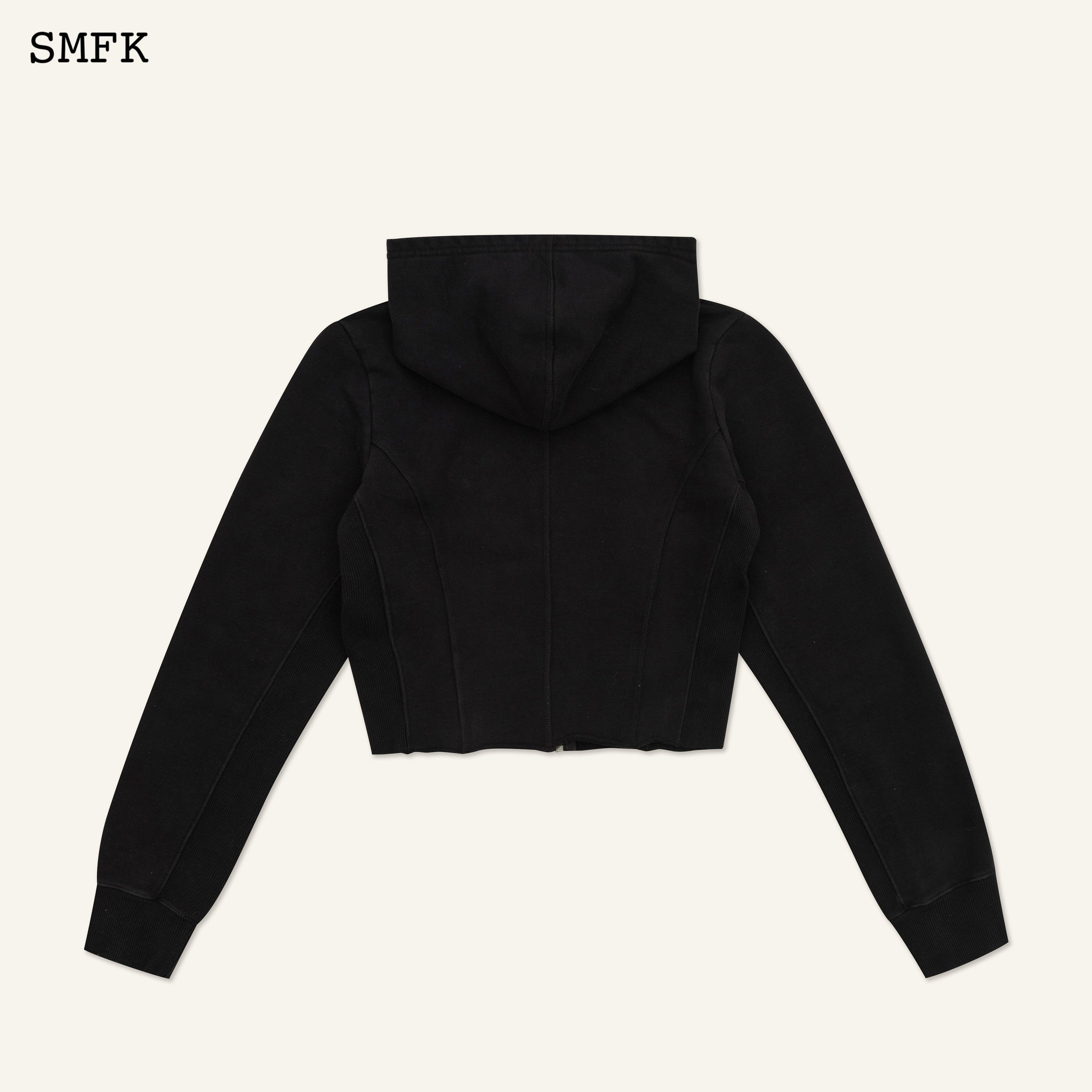 Compass Rove Stray Slim-Fit Hoodie In Black - SMFK Official