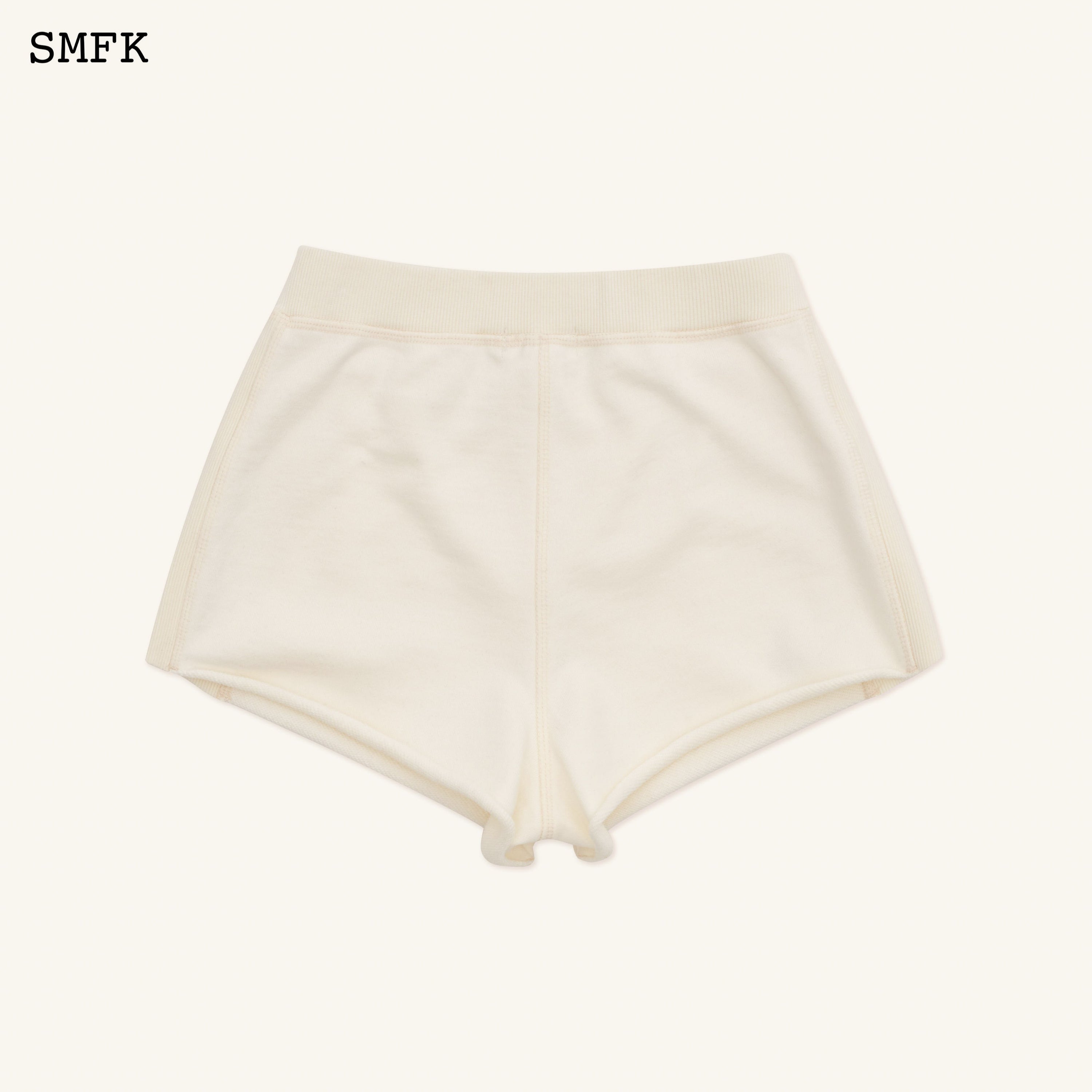 Compass Rove Stray Slim-Fit Sporty Shorts White - SMFK Official
