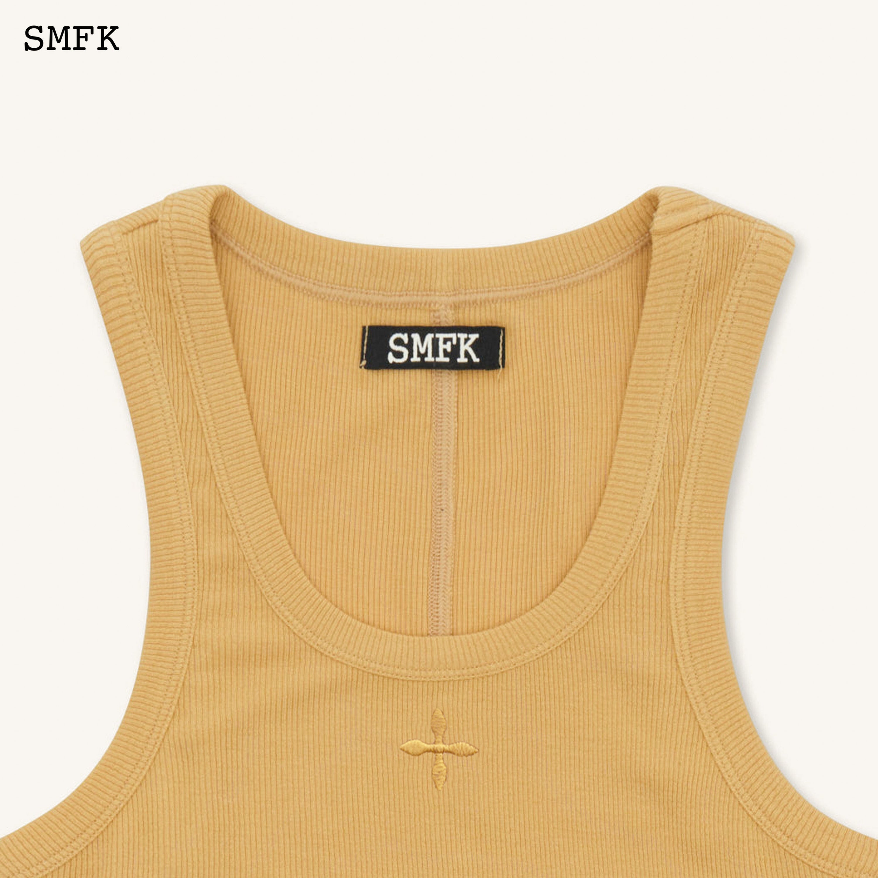 Compass Rove Stray Vest Dress In Ginger - SMFK Official