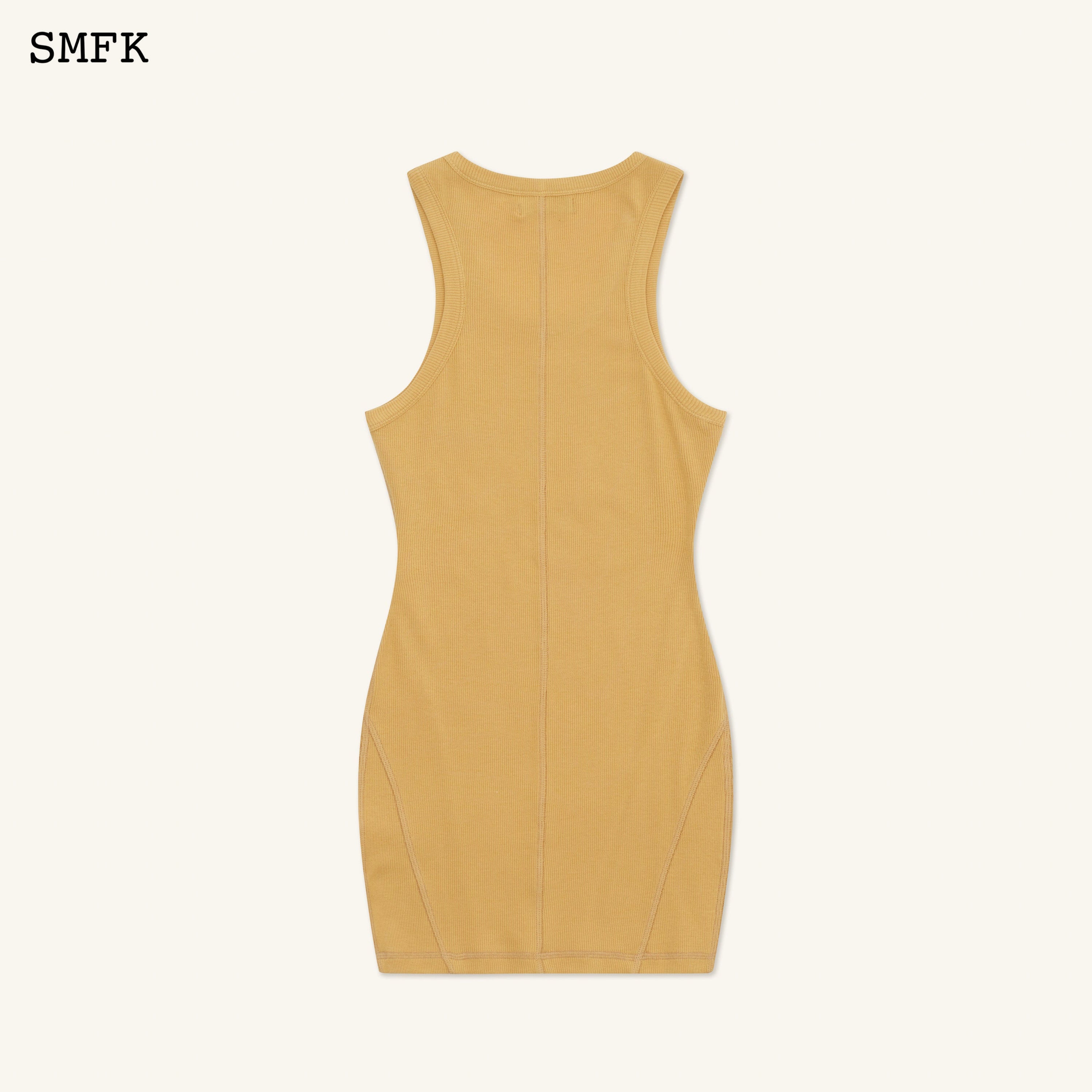 Compass Rove Stray Vest Dress In Ginger - SMFK Official