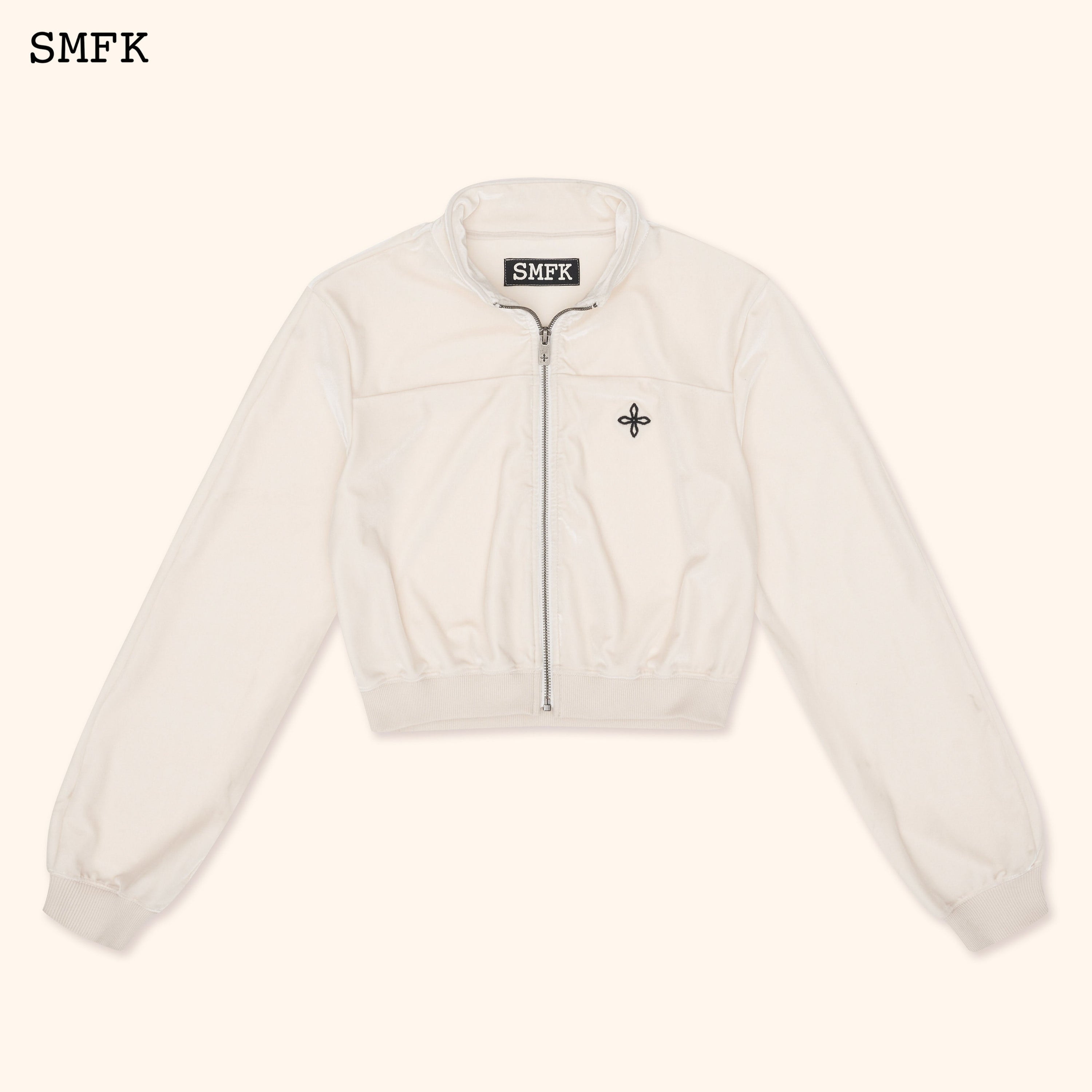 Compass Rove Training Jacket White Velvet - SMFK Official