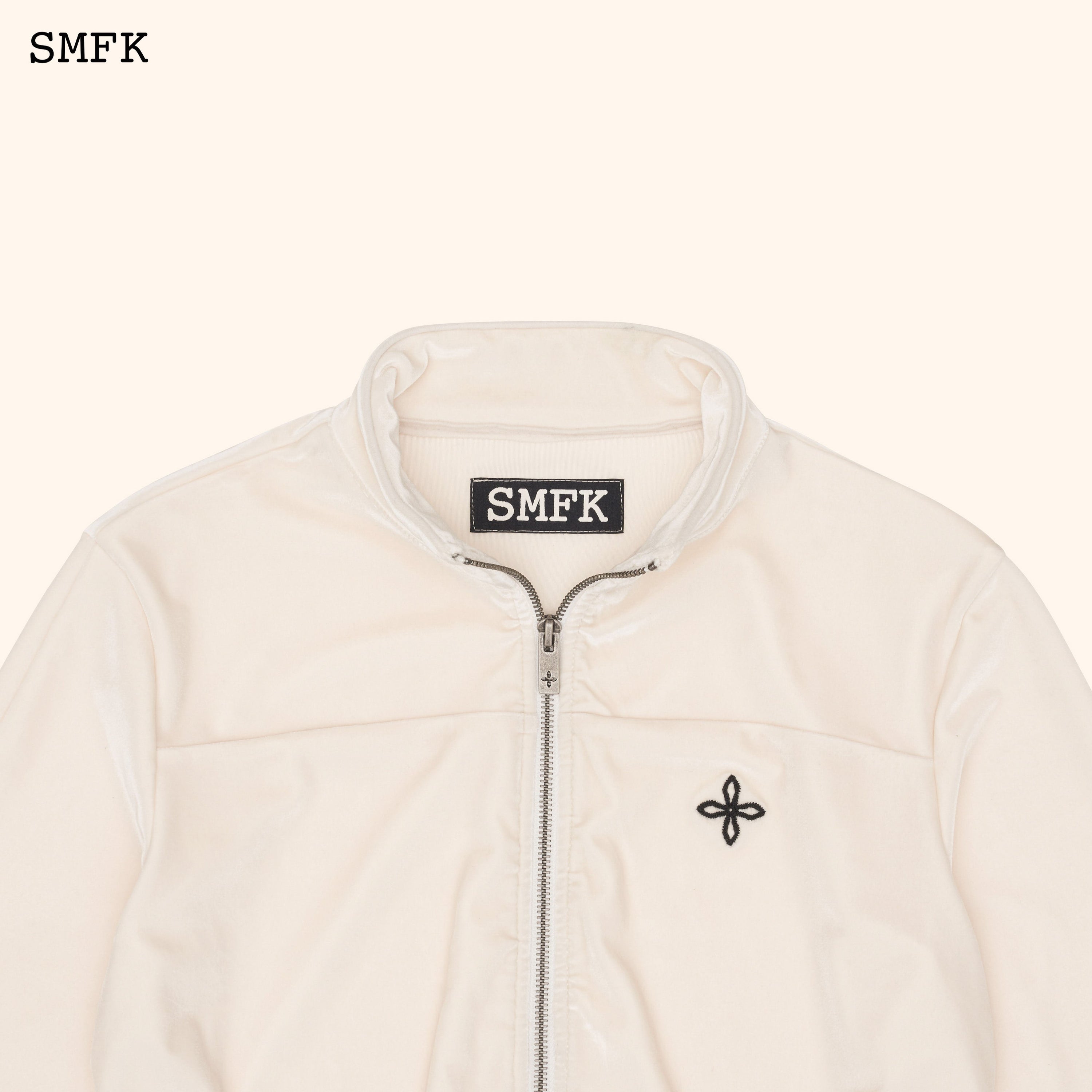 Compass Rove Training Jacket White Velvet - SMFK Official