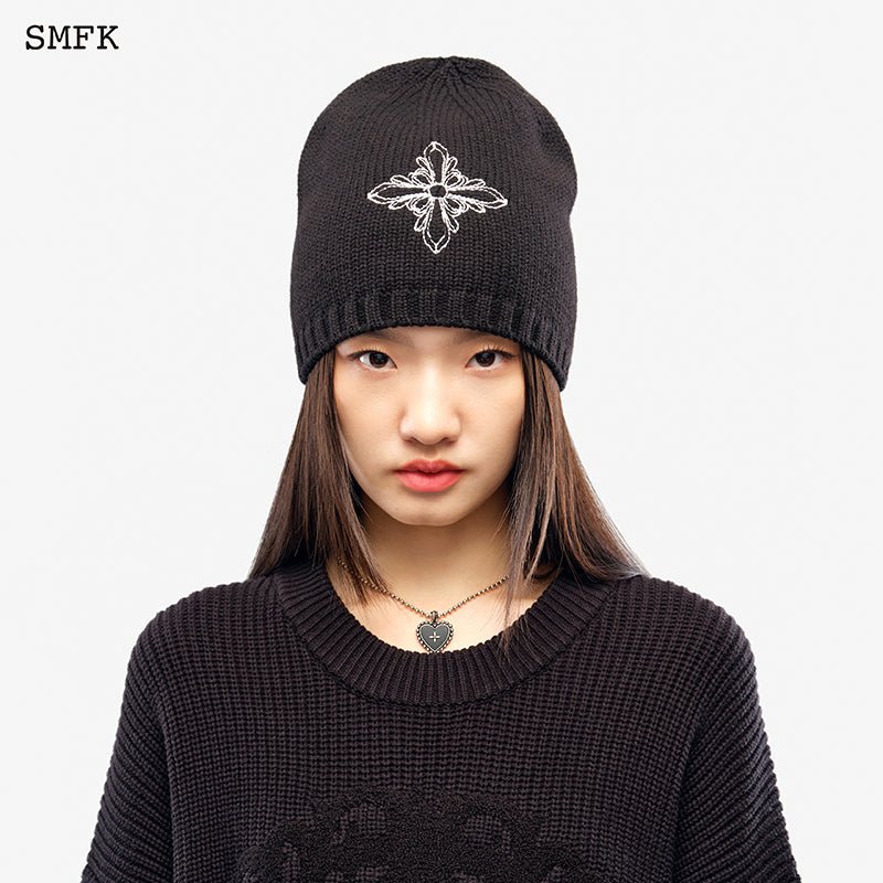 Compass Sheep Woolen Hat Black – SMFK Official