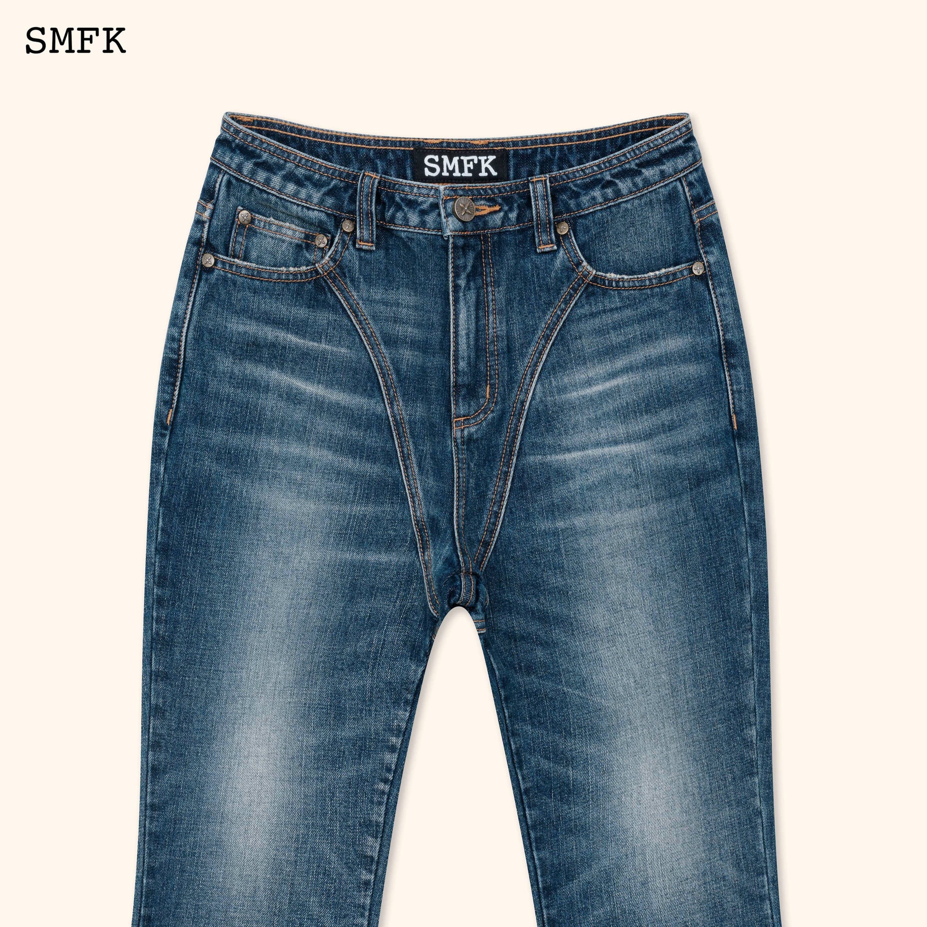 Compass Tarpan Classic Flared Jeans Retro Blue - SMFK Official