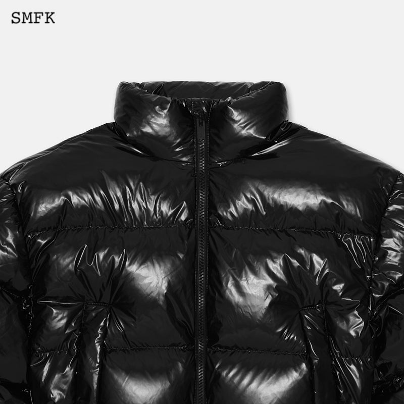 Compass vintage short body down jacket - SMFK Official