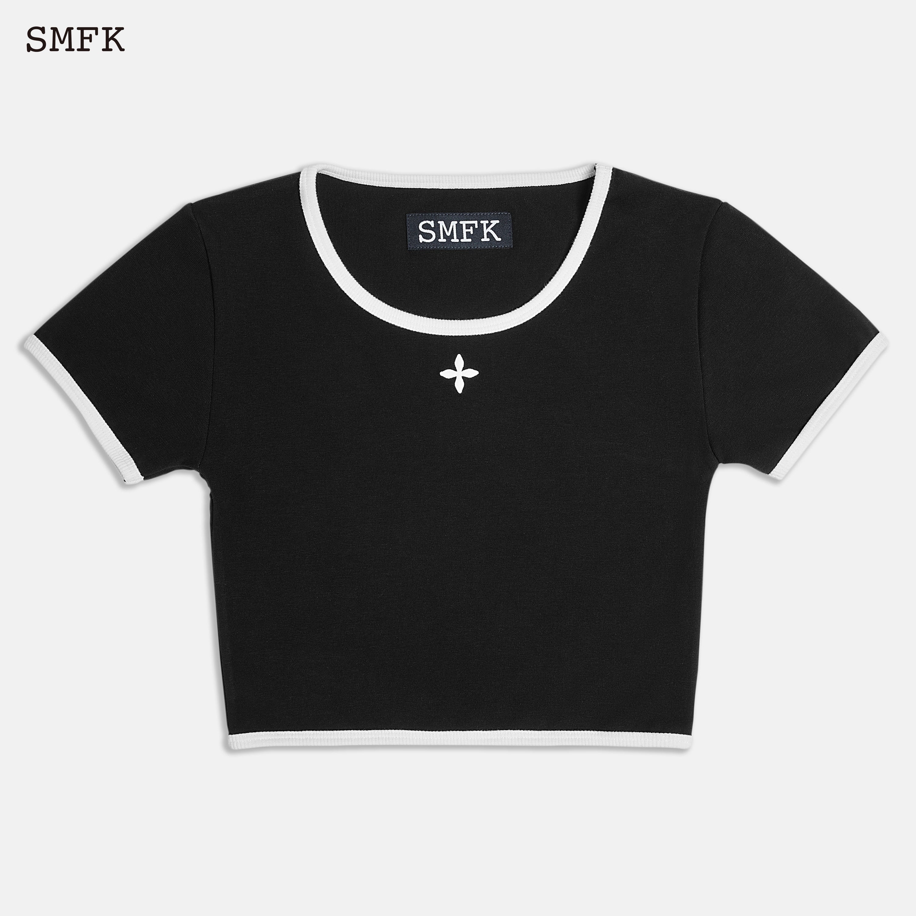 Compass Vintage Sports Short Body Tee Black - SMFK Official