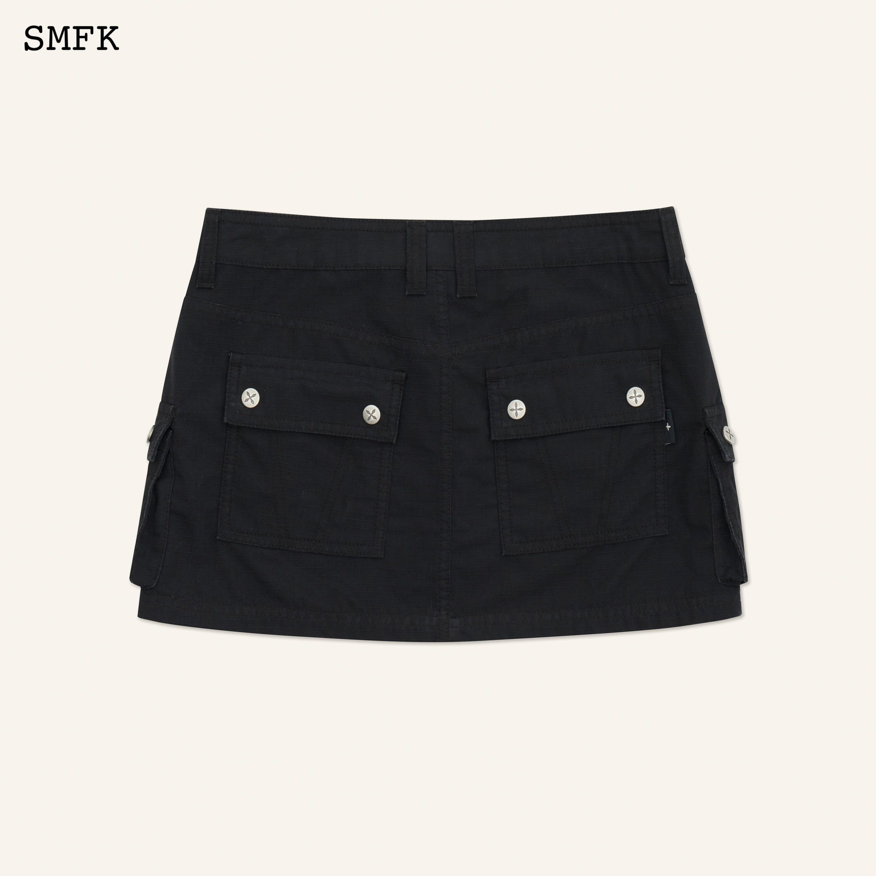 Compass Wild Tarpan Workwear Black Mini Skirt - SMFK Official