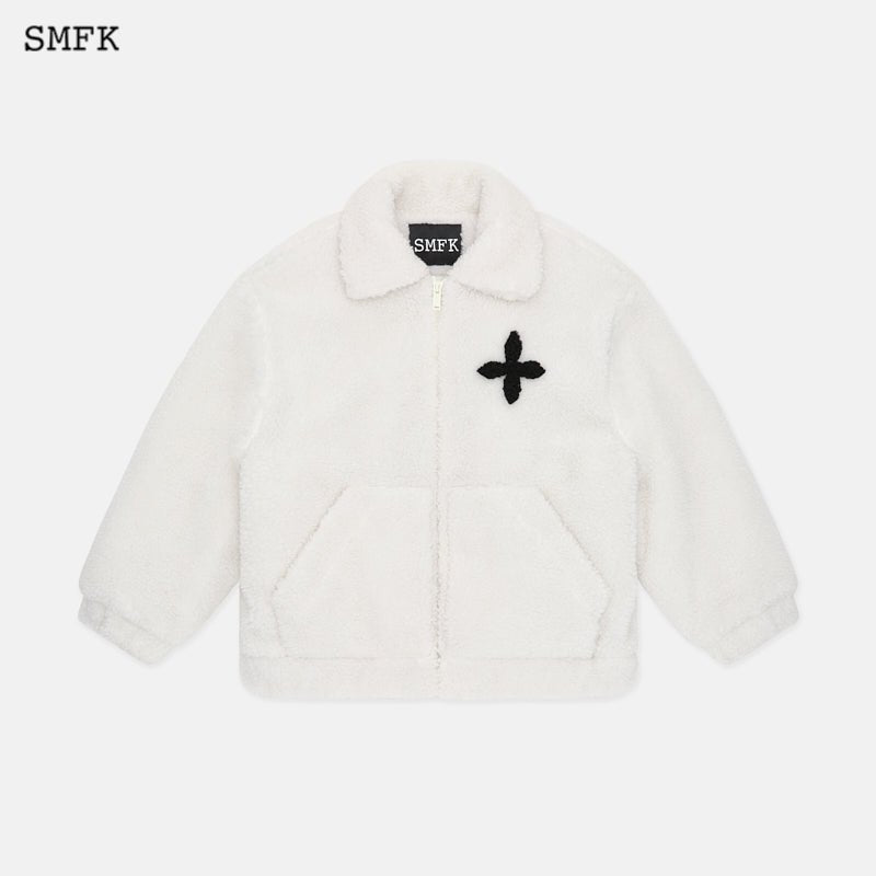 Compass wool work jacket White - SMFK Official