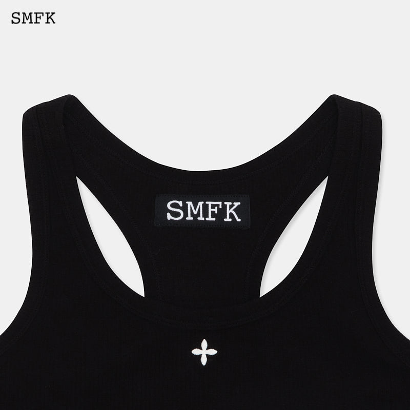 Crucifix Vintage Vest Wilderness Black - SMFK Official