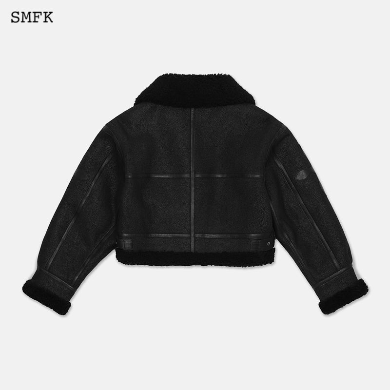 Fancy arm fur aviator jacket - SMFK Official