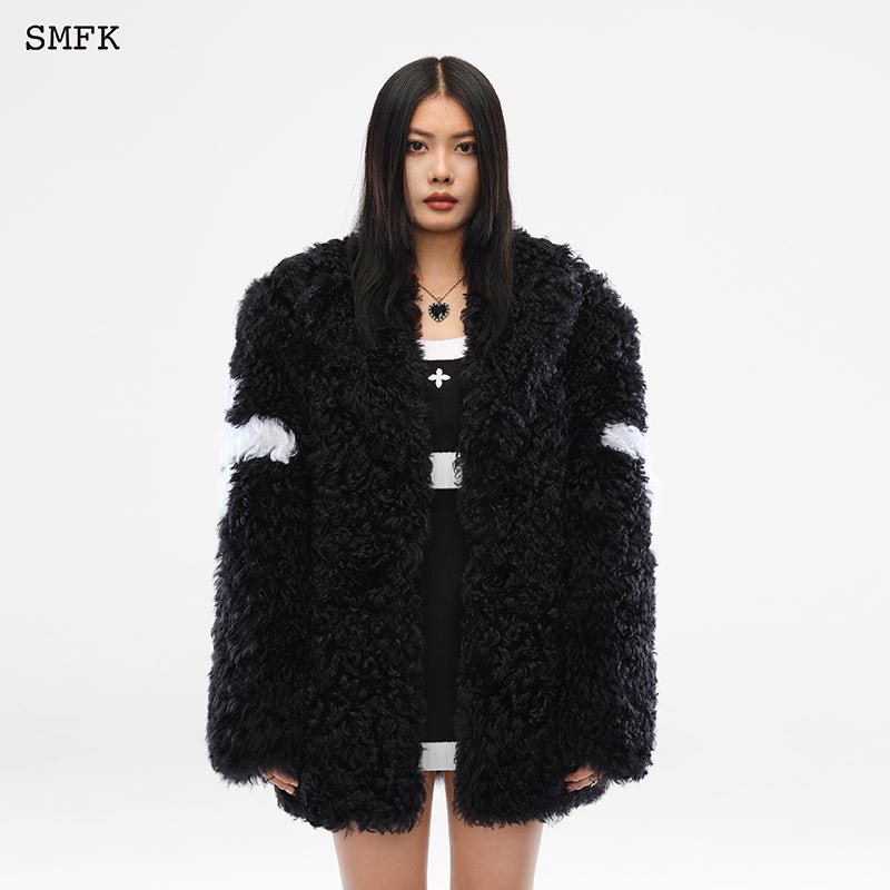 Gemini Flower Arm Fur Suit Black - SMFK Official