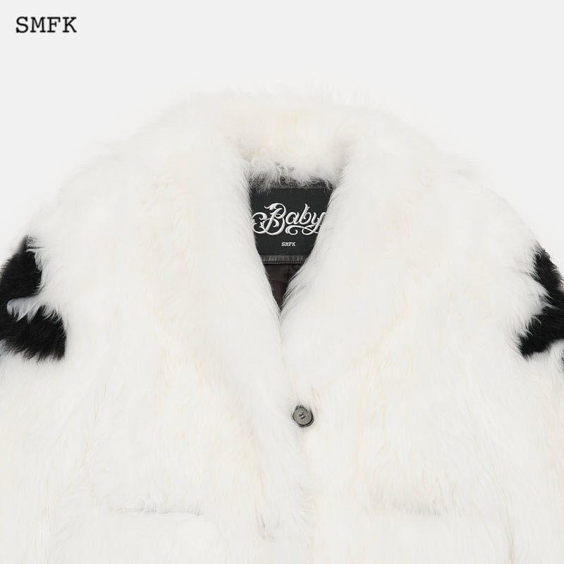 Gemini Flower Arm Fur Suit White - SMFK Official