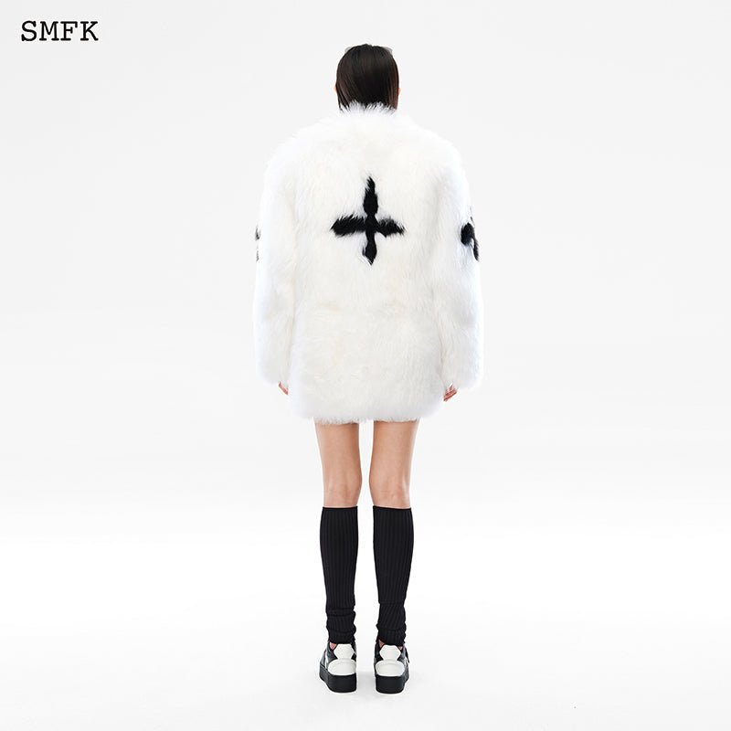 Gemini Flower Arm Fur Suit White – SMFK Official