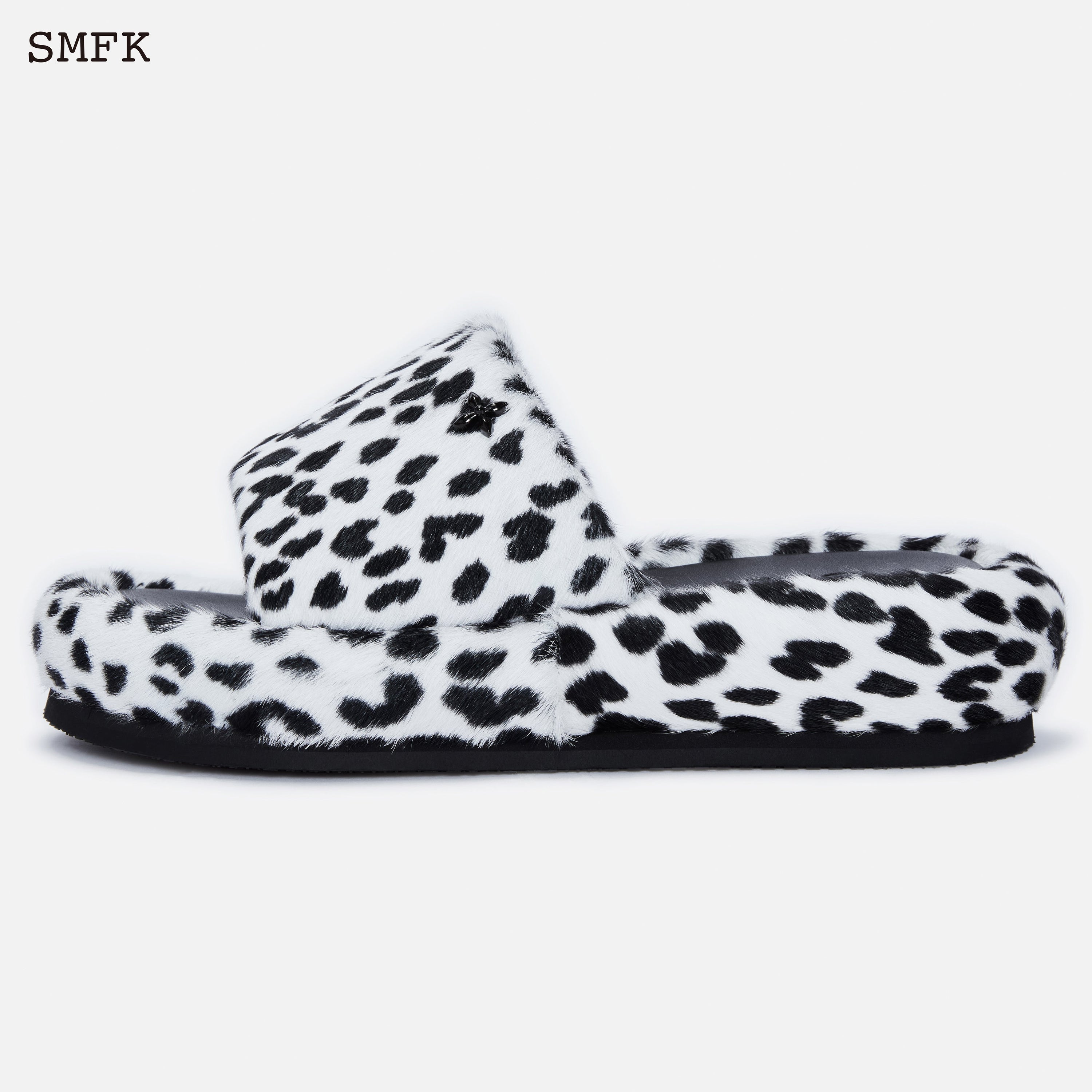 Leopard Furry Bumper One-Piece Pattern Slippers - SMFK Official