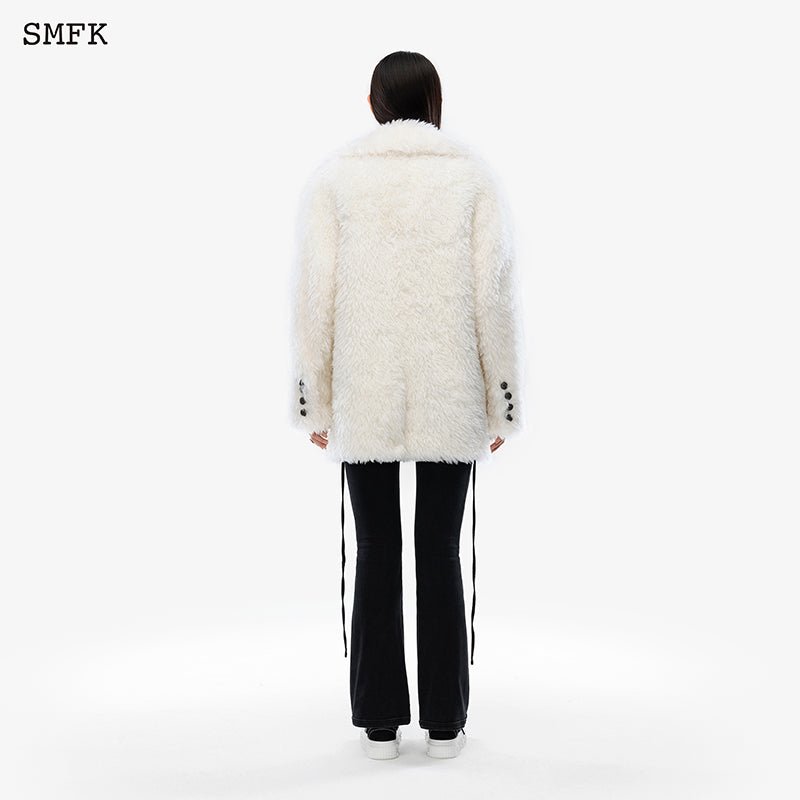 Magnolia Vintage wool prairie jacket White - SMFK Official