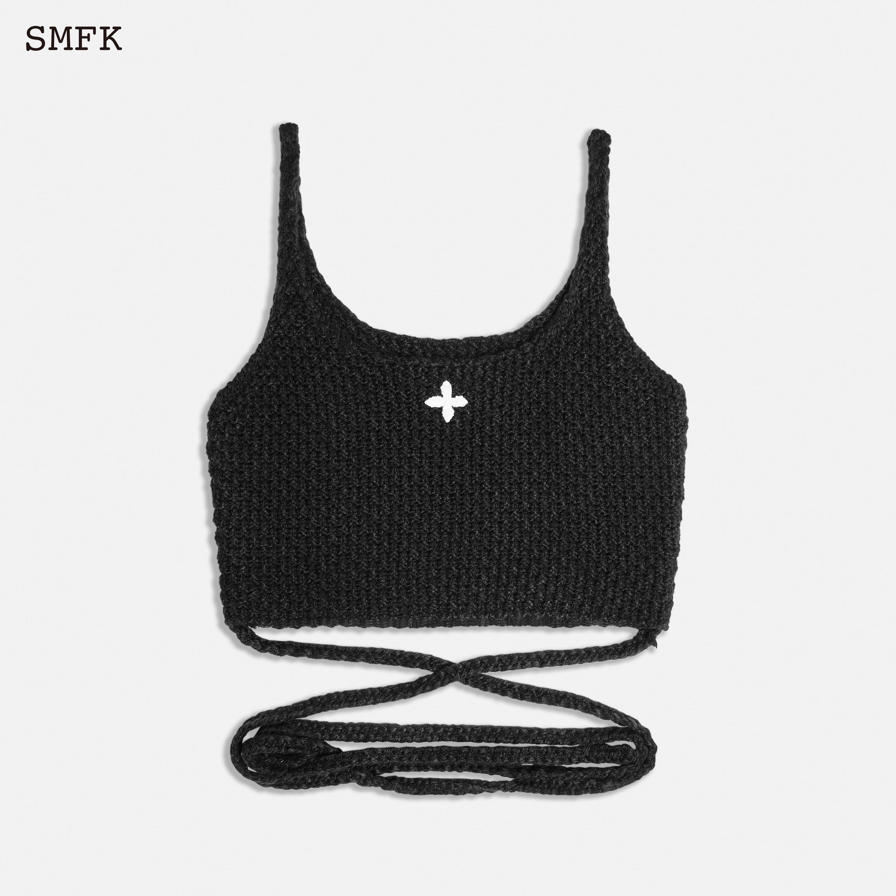 Mermaid Wool Knit Vest Black - SMFK Official