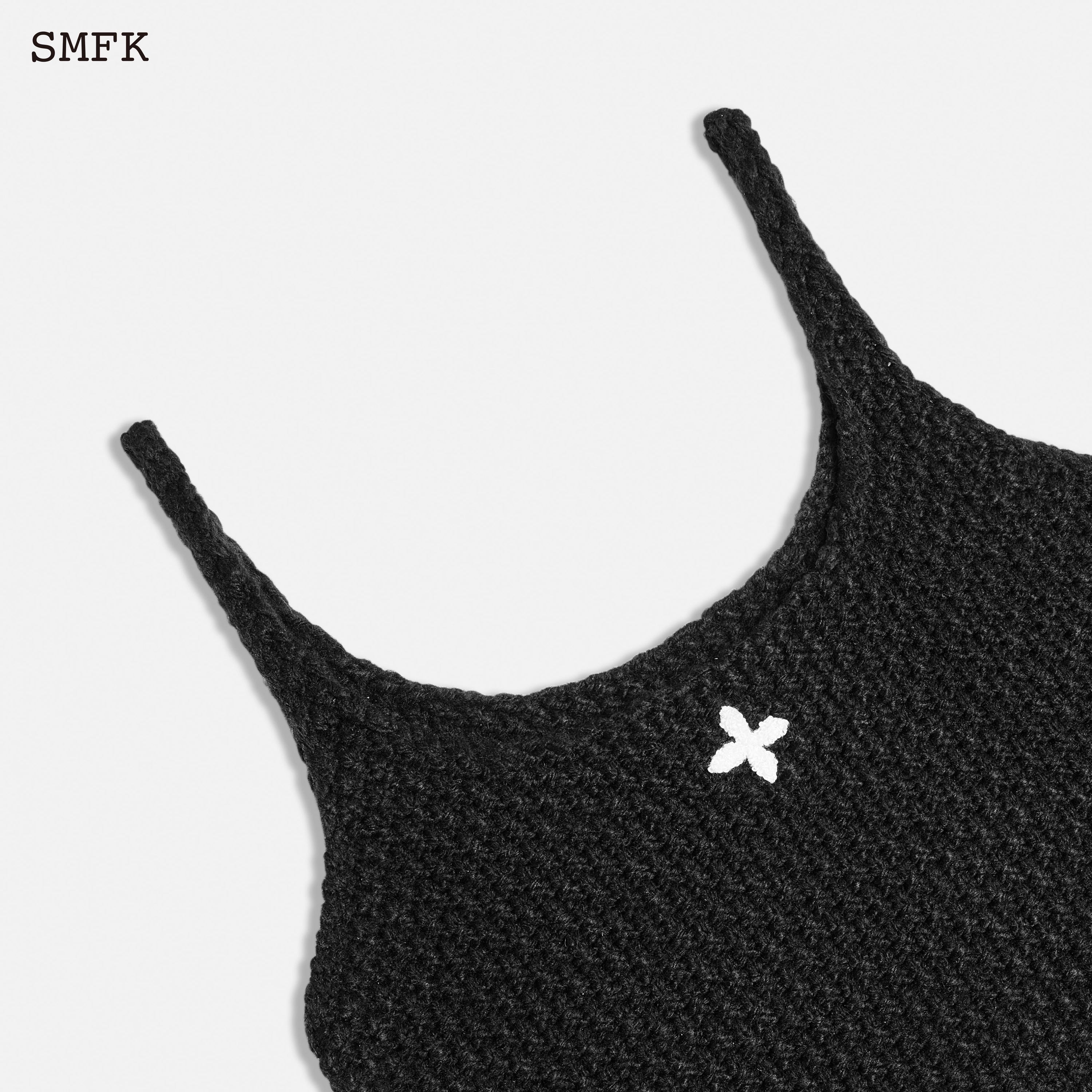 Mermaid Wool Knit Vest Black - SMFK Official