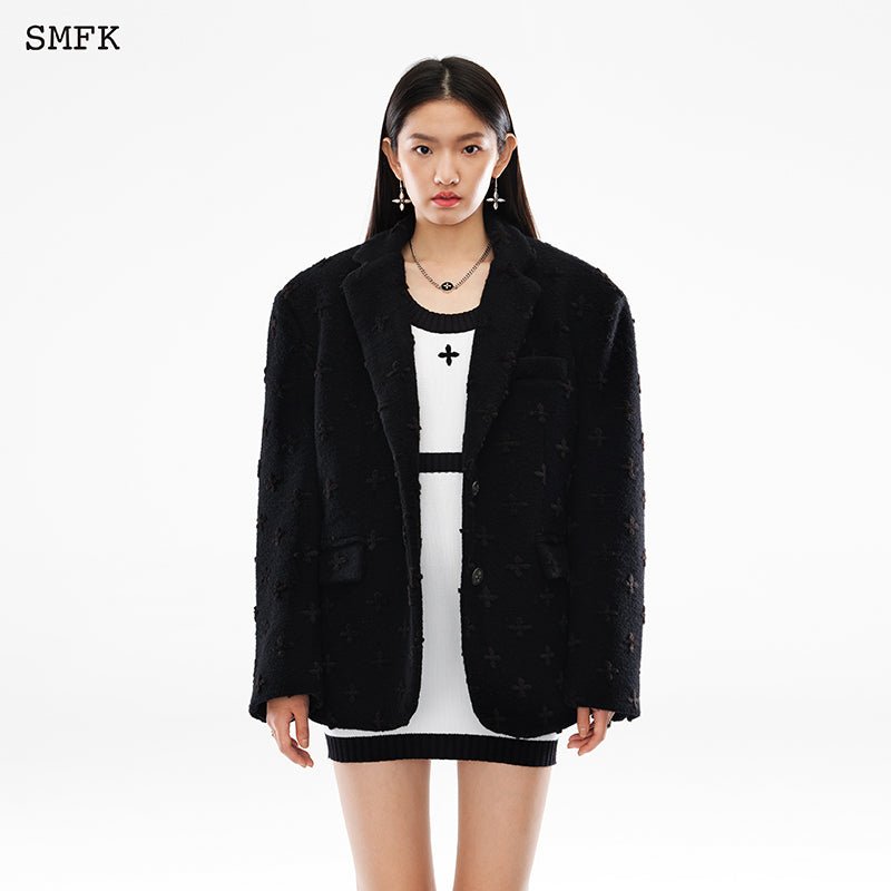SMFK Midnight Garden Classic Wool Coat