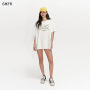 オーバーサイズモデル ホワイト T シャツ | SMFK Official