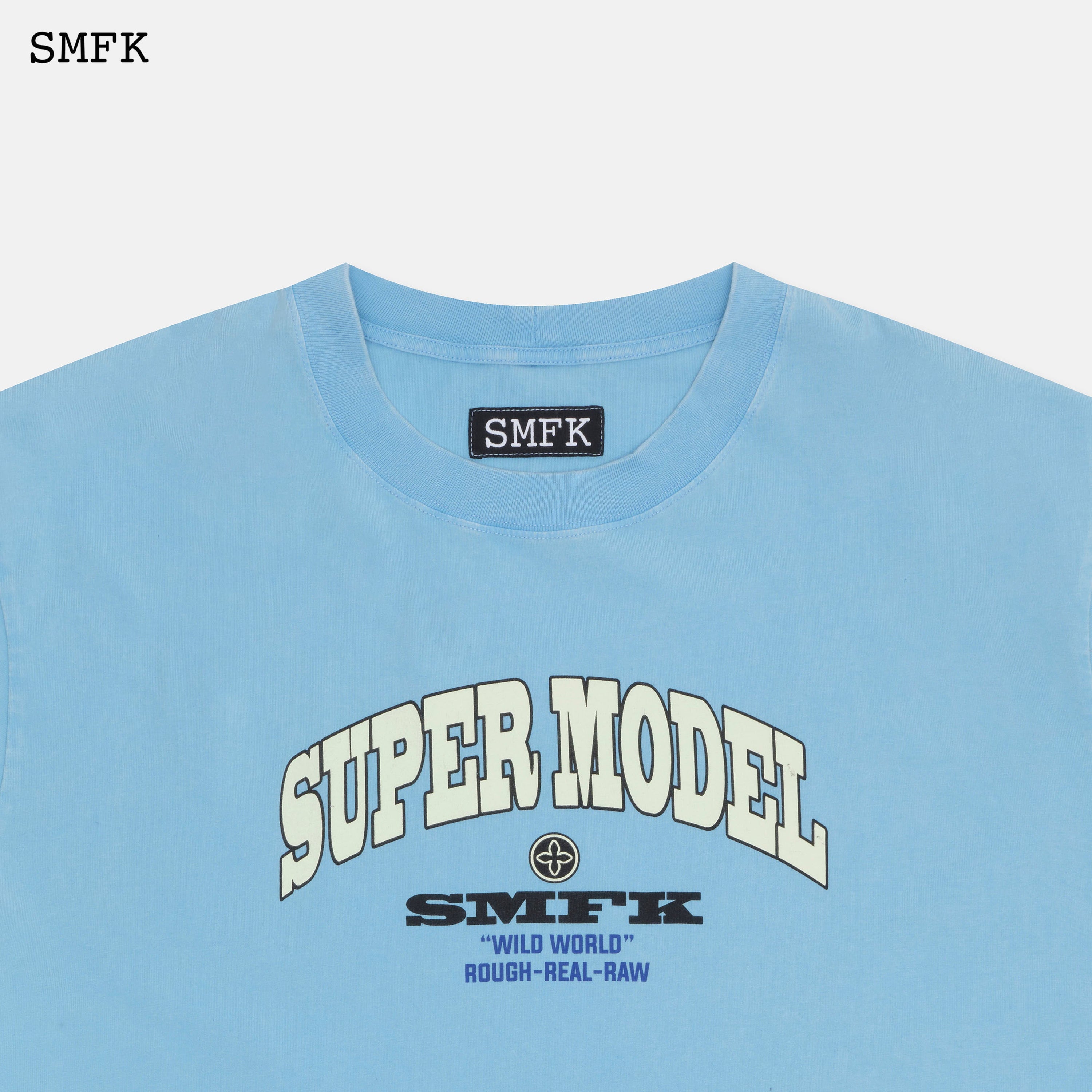 Oversized Super Model Blue T-shirt - SMFK Official