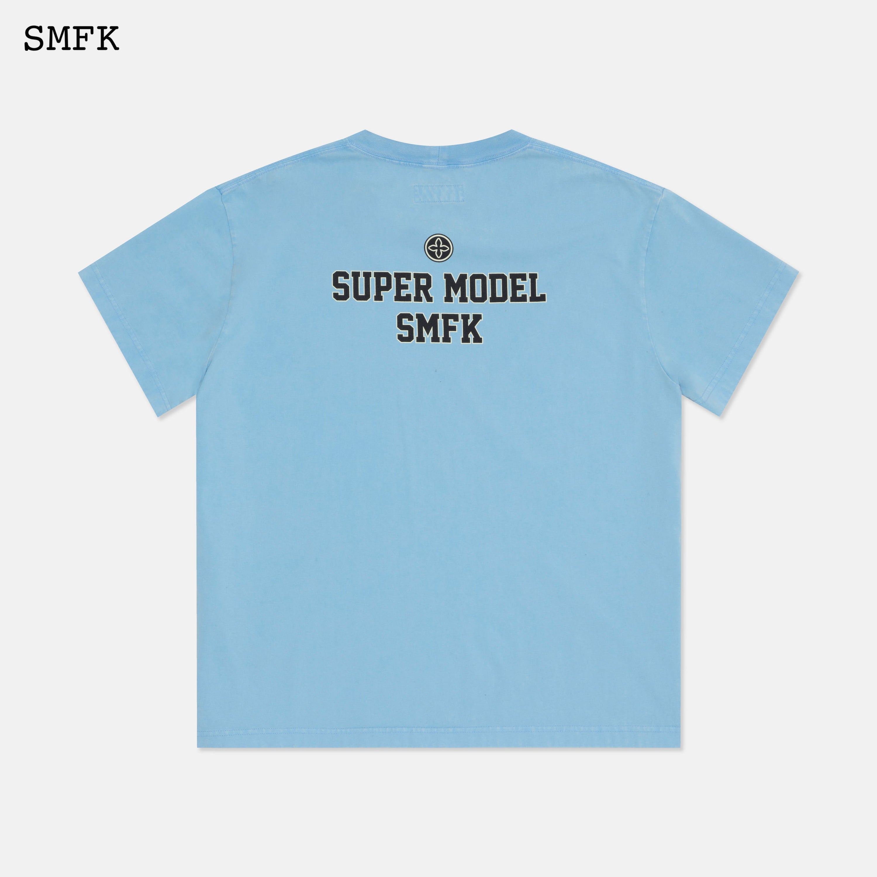 Oversized Super Model Blue T-shirt - SMFK Official