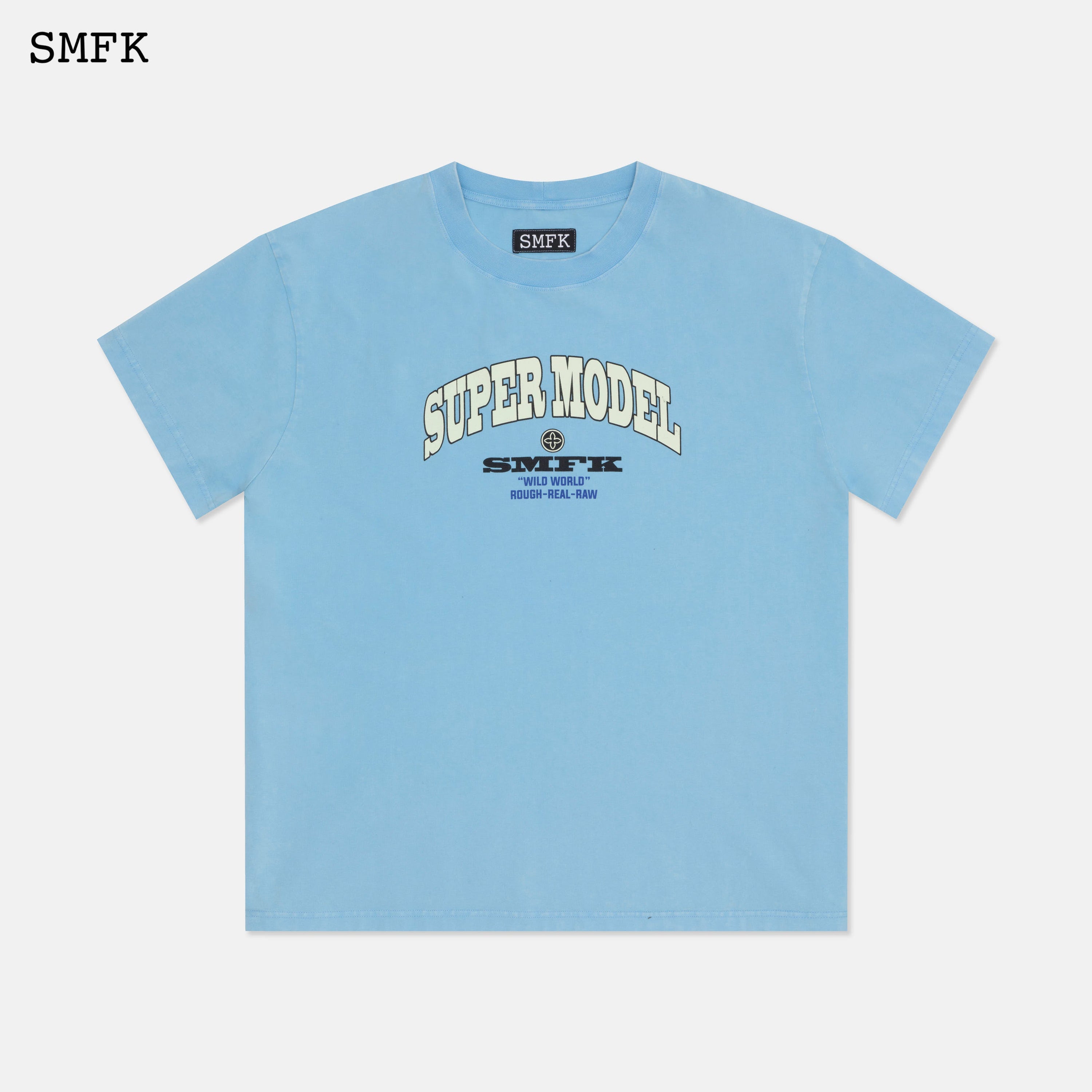 Oversized Super Model Blue T-shirt - SMFK Official