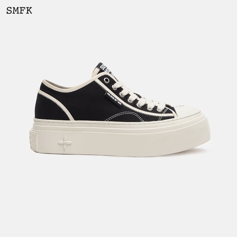 Retro College Low Top Board Shoes Black - SMFK Official