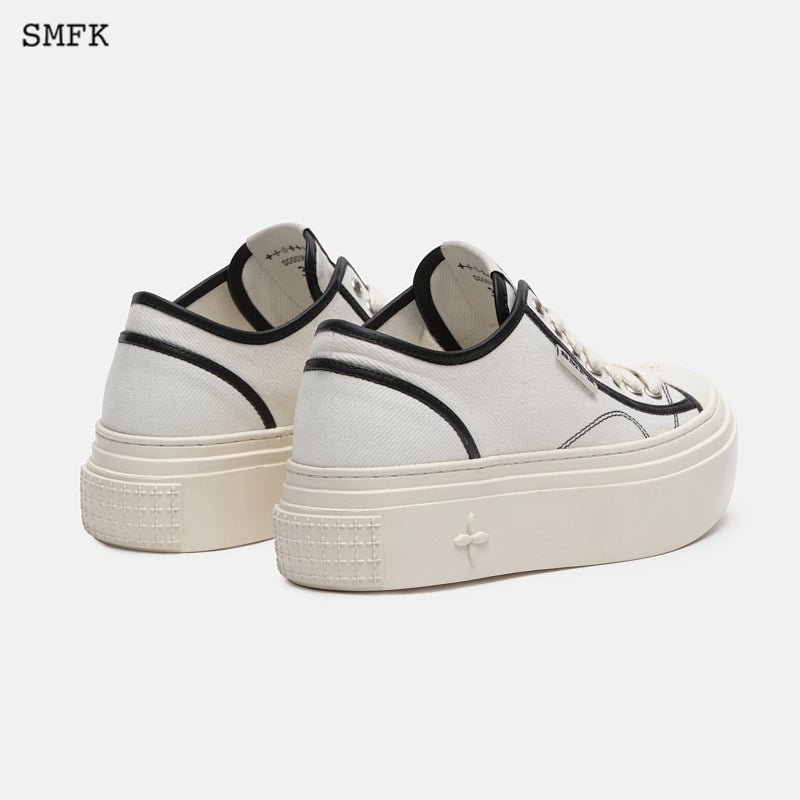 Retro College Low Top Board Shoes White - SMFK Official