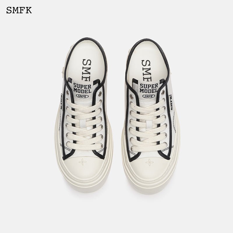 Retro College Low Top Board Shoes White - SMFK Official