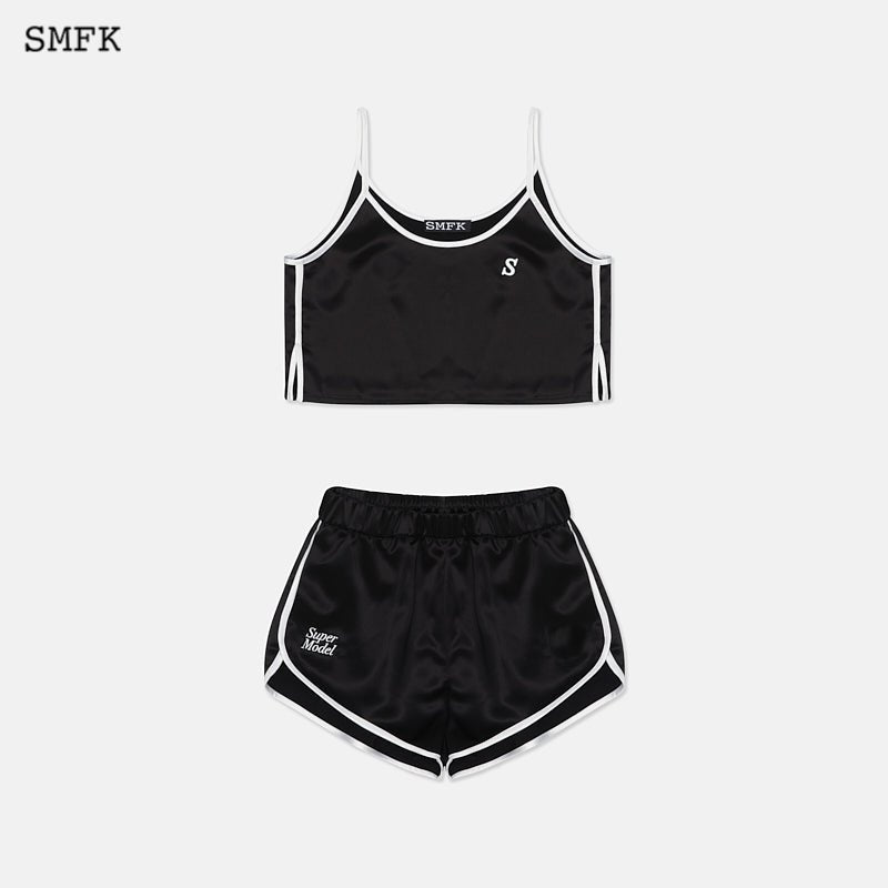 Retro Sports Pajamas Set Black - SMFK Official