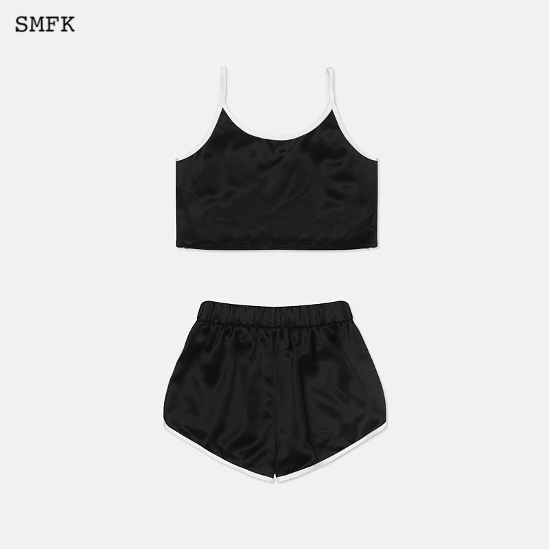 Retro Sports Pajamas Set Black - SMFK Official