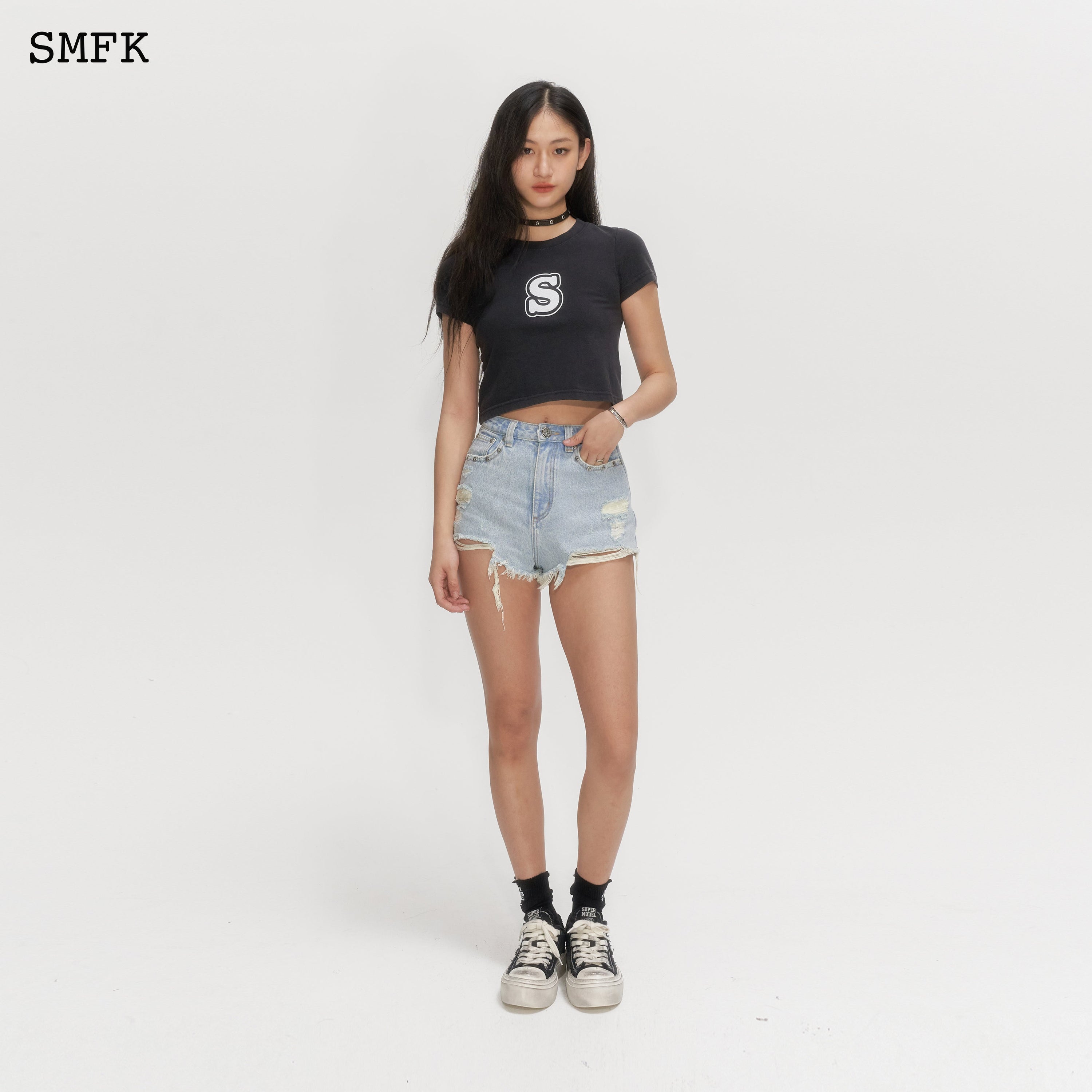 Skinny Model Black Tight T-shirt - SMFK Official