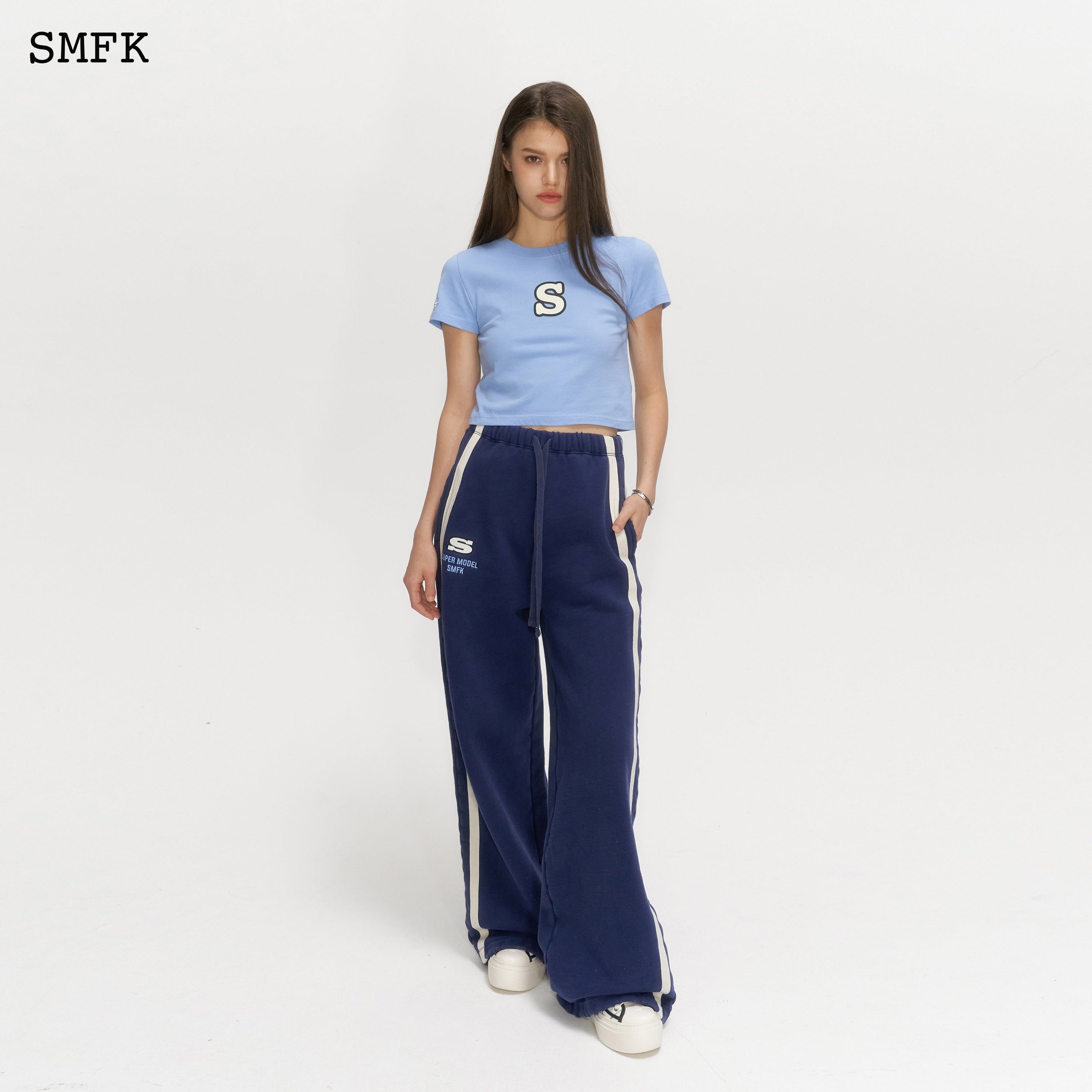 Skinny Model Blue Tight T-shirt - SMFK Official