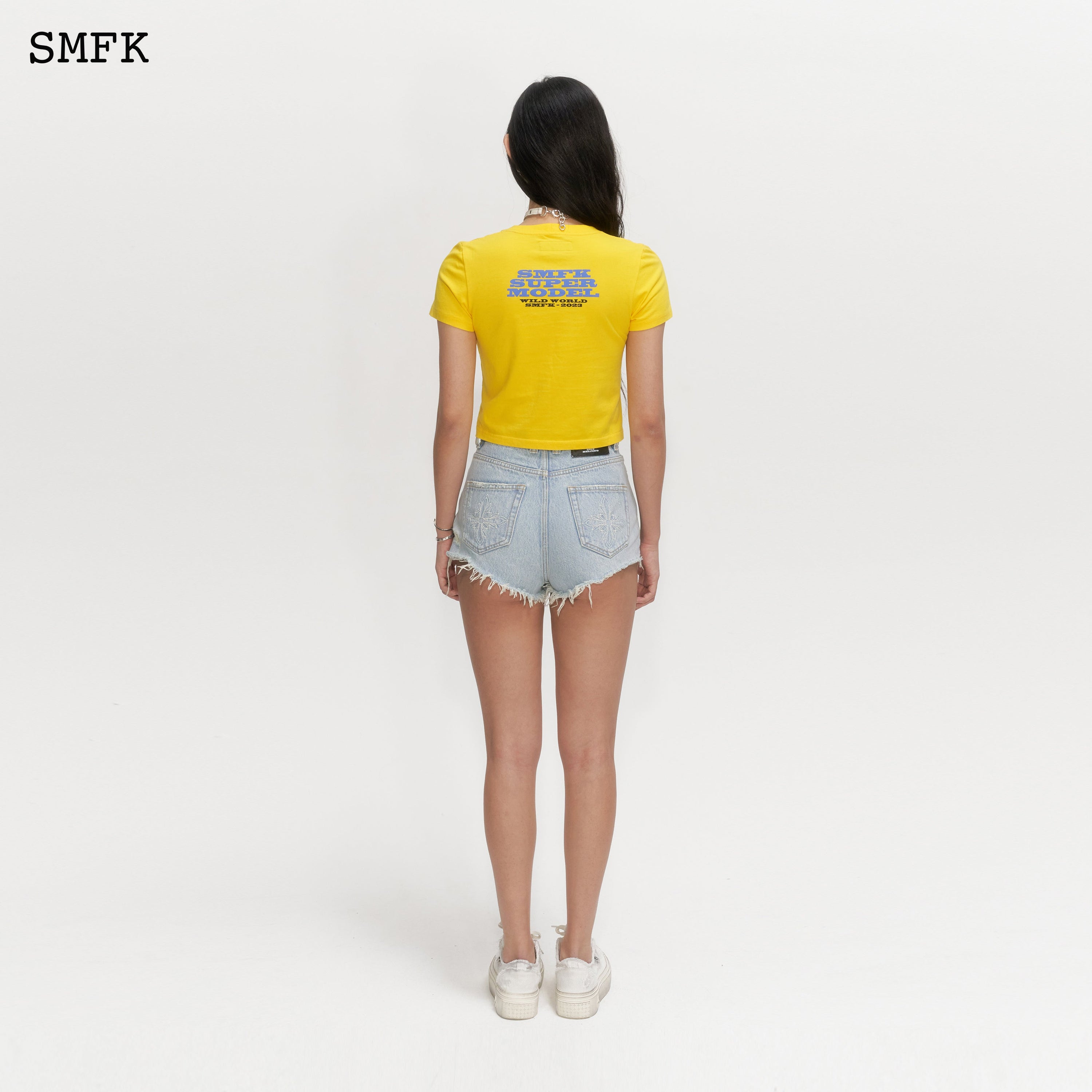 Skinny Model Yellow Tight T-shirt - SMFK Official
