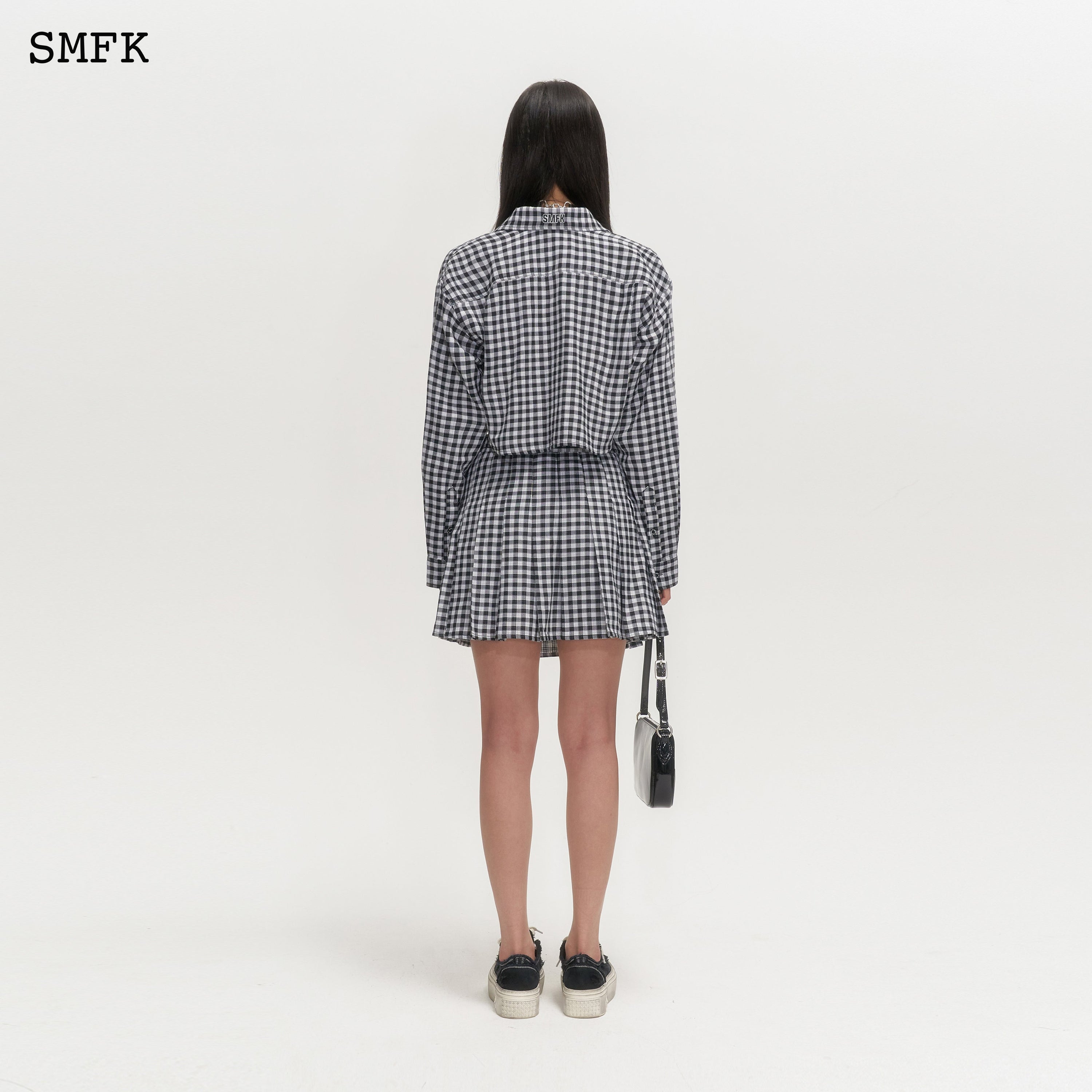 Vintage Academy Black And White Checkered Skirt - SMFK Official