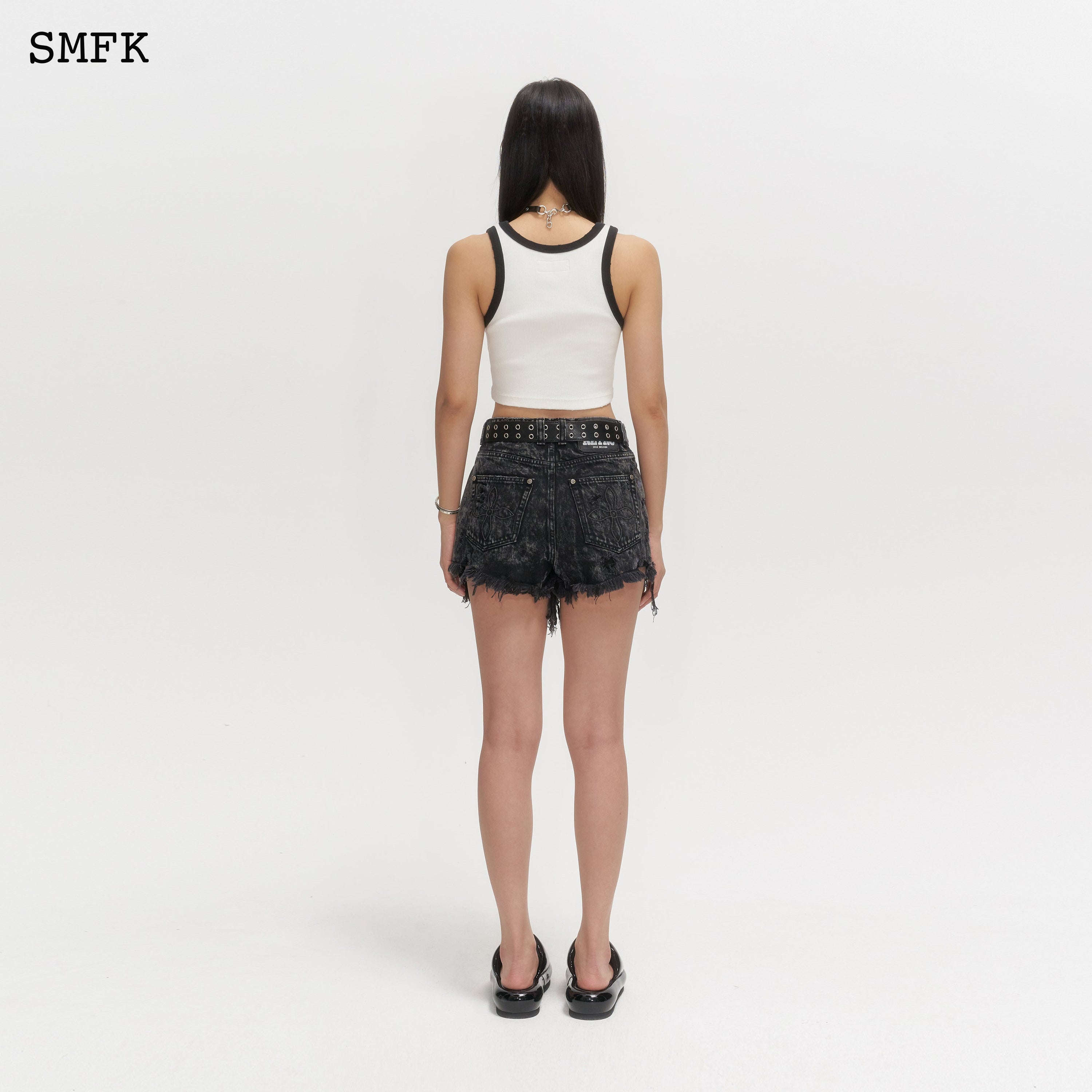 Wild World Short Black Jeans - SMFK Official