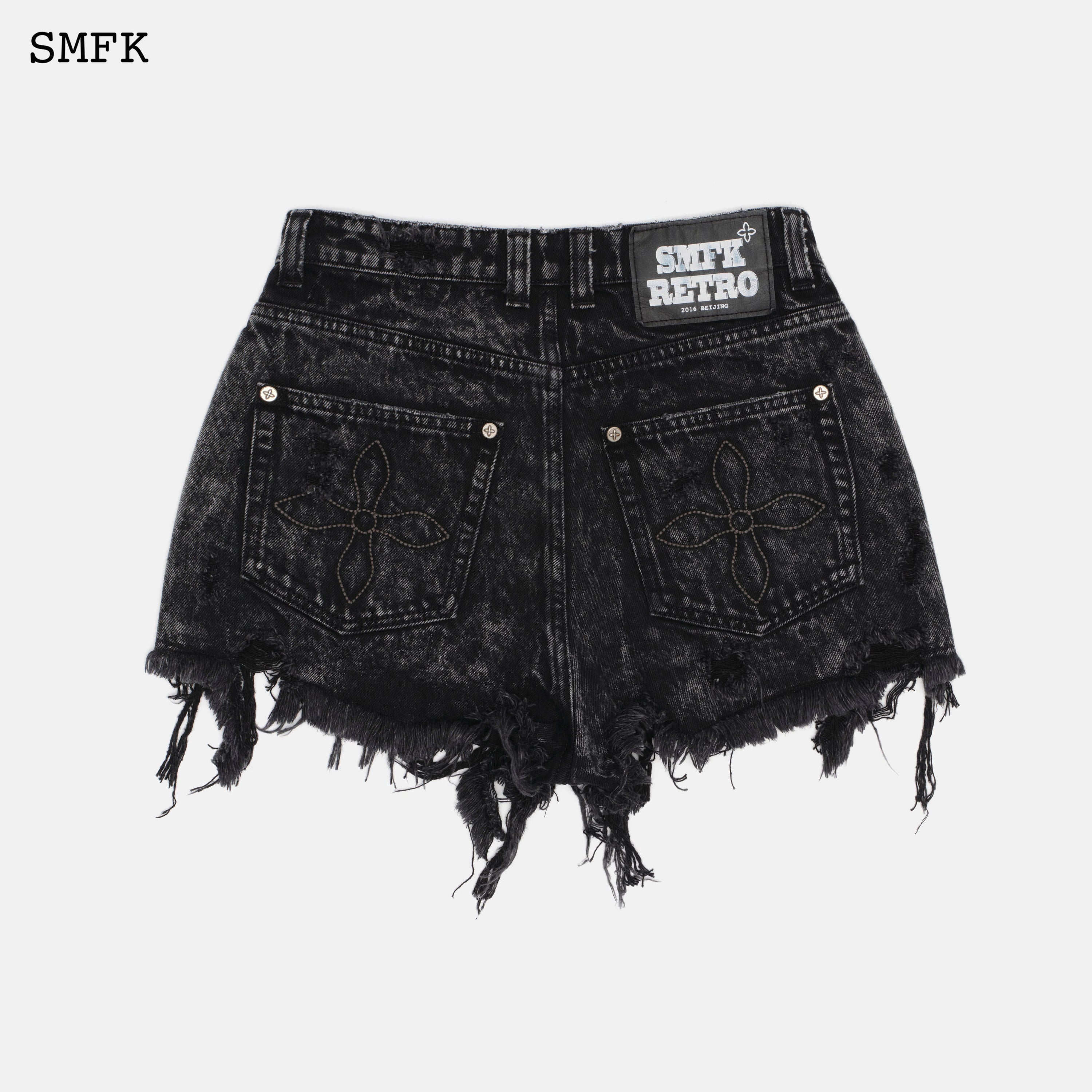 Wild World Short Black Jeans - SMFK Official