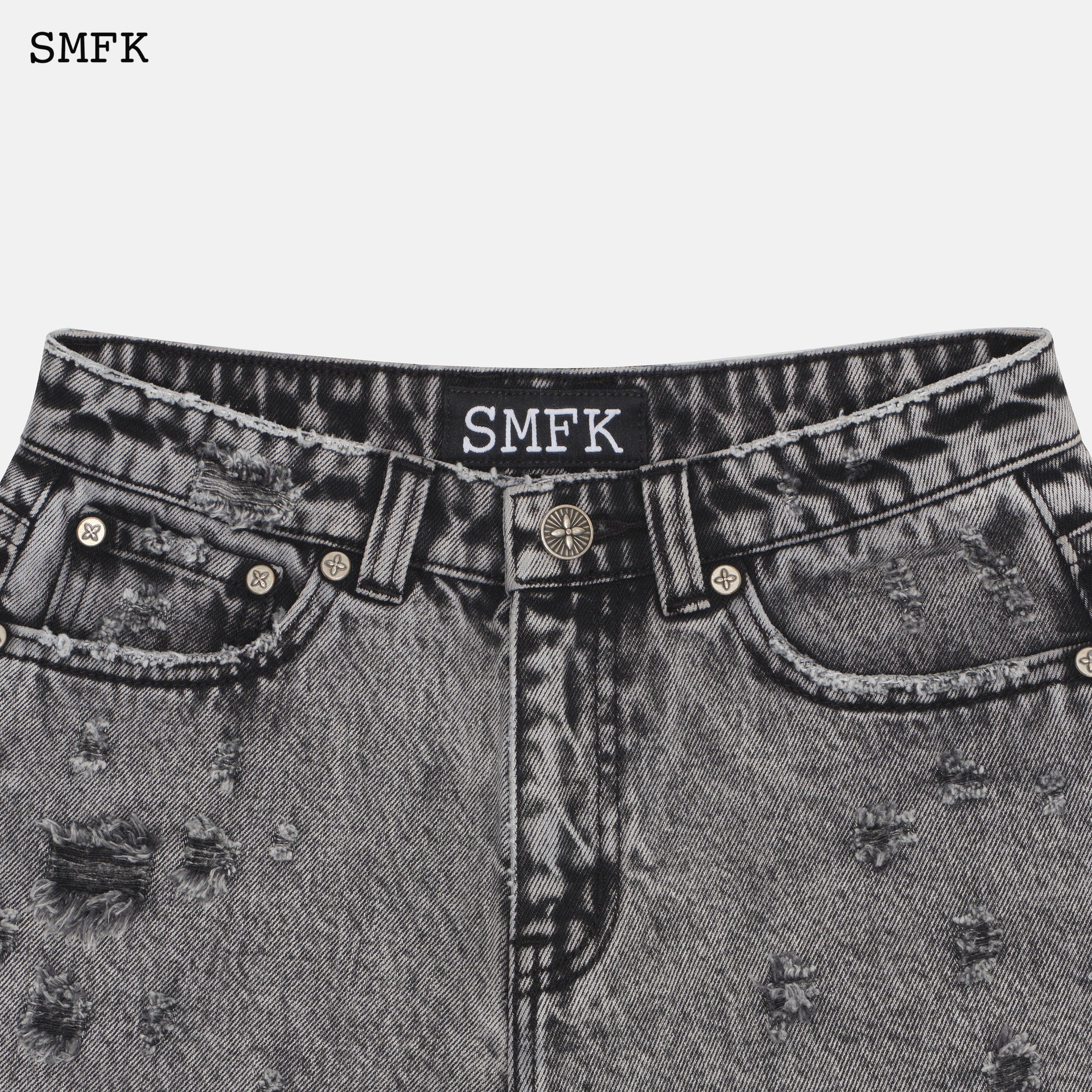 Wild World Short Grey Jeans - SMFK Official