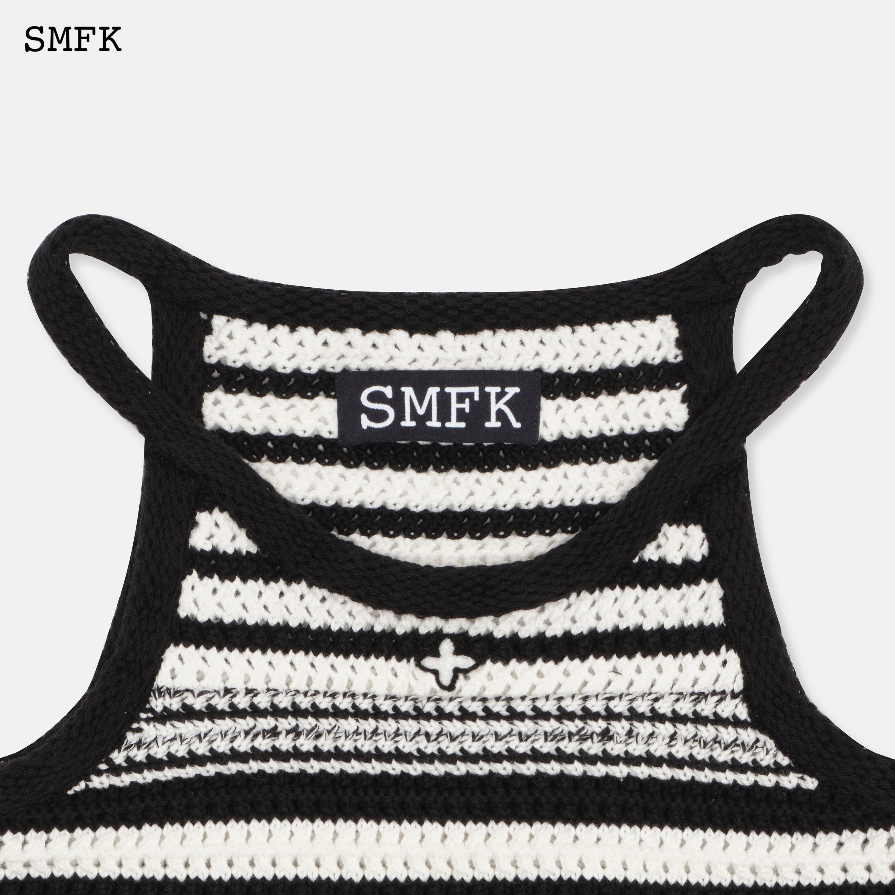 Wilderness Black And White Knitted Vest - SMFK Official