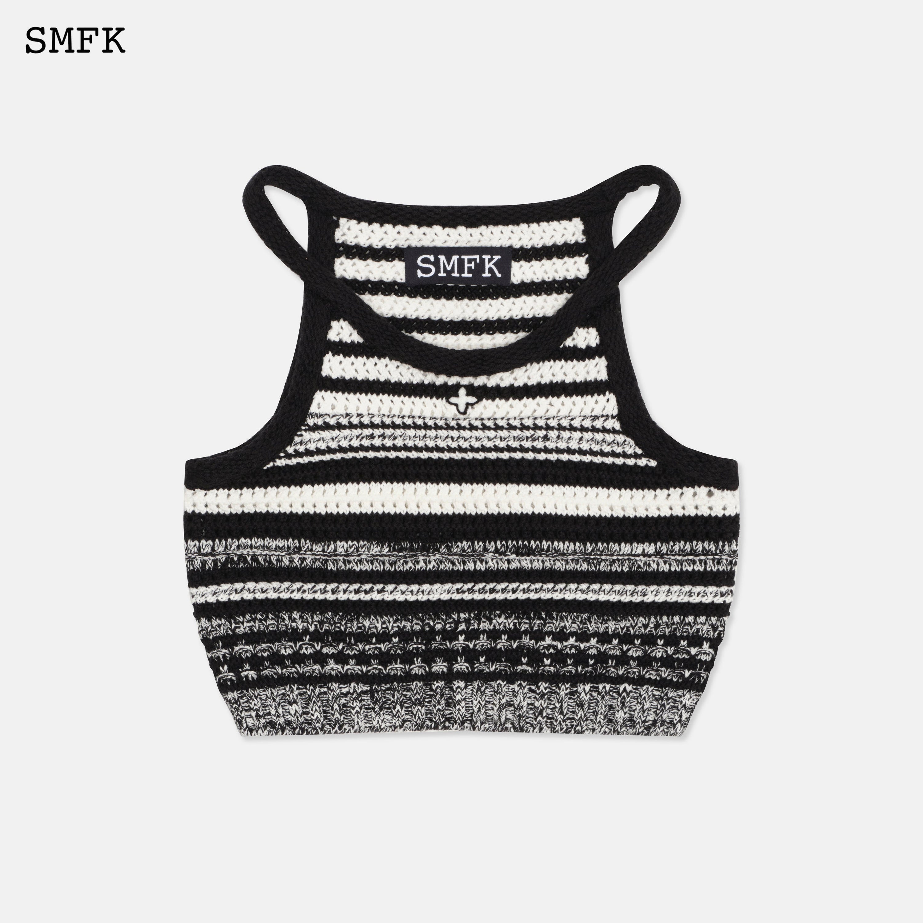 Wilderness Black And White Knitted Vest - SMFK Official