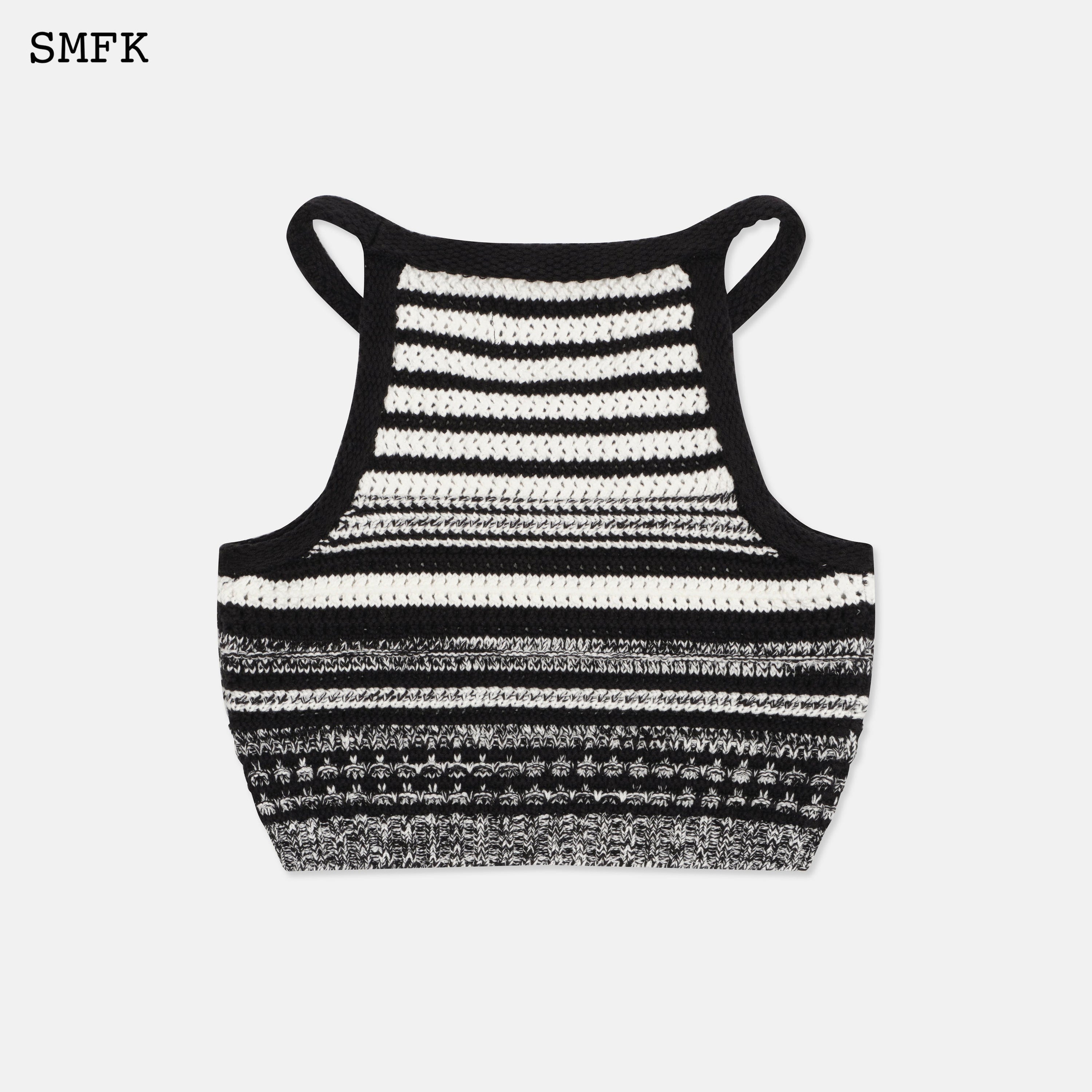 Wilderness Black And White Knitted Vest - SMFK Official