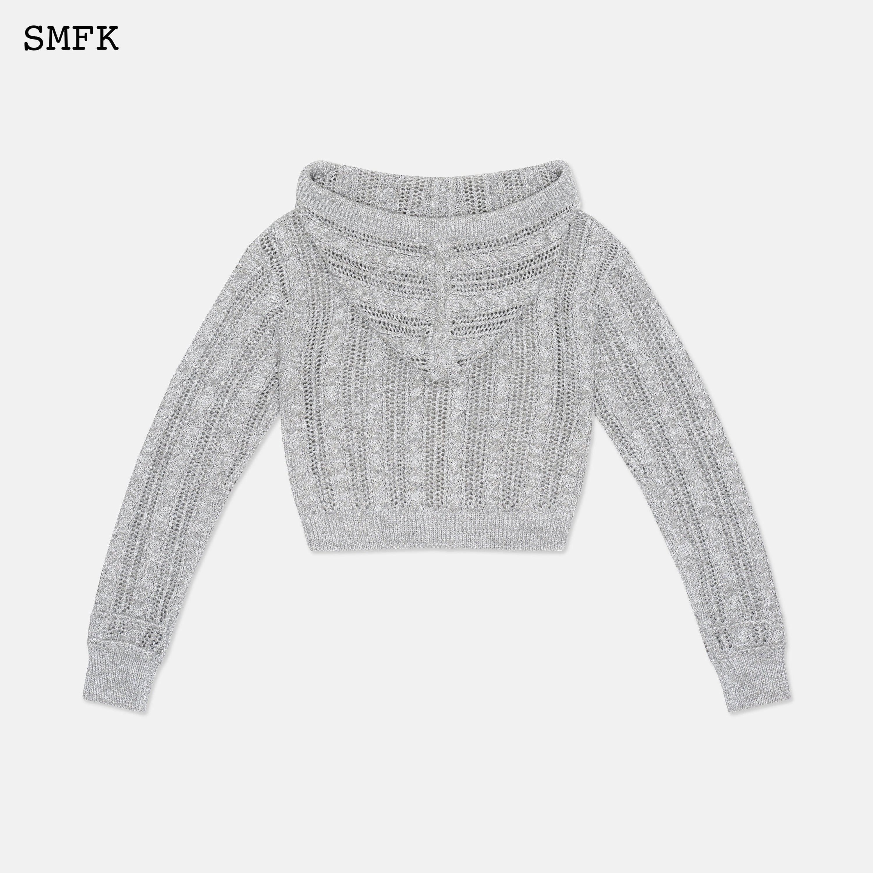 Wilderness Grey Starlight Knitted Hoodie - SMFK Official