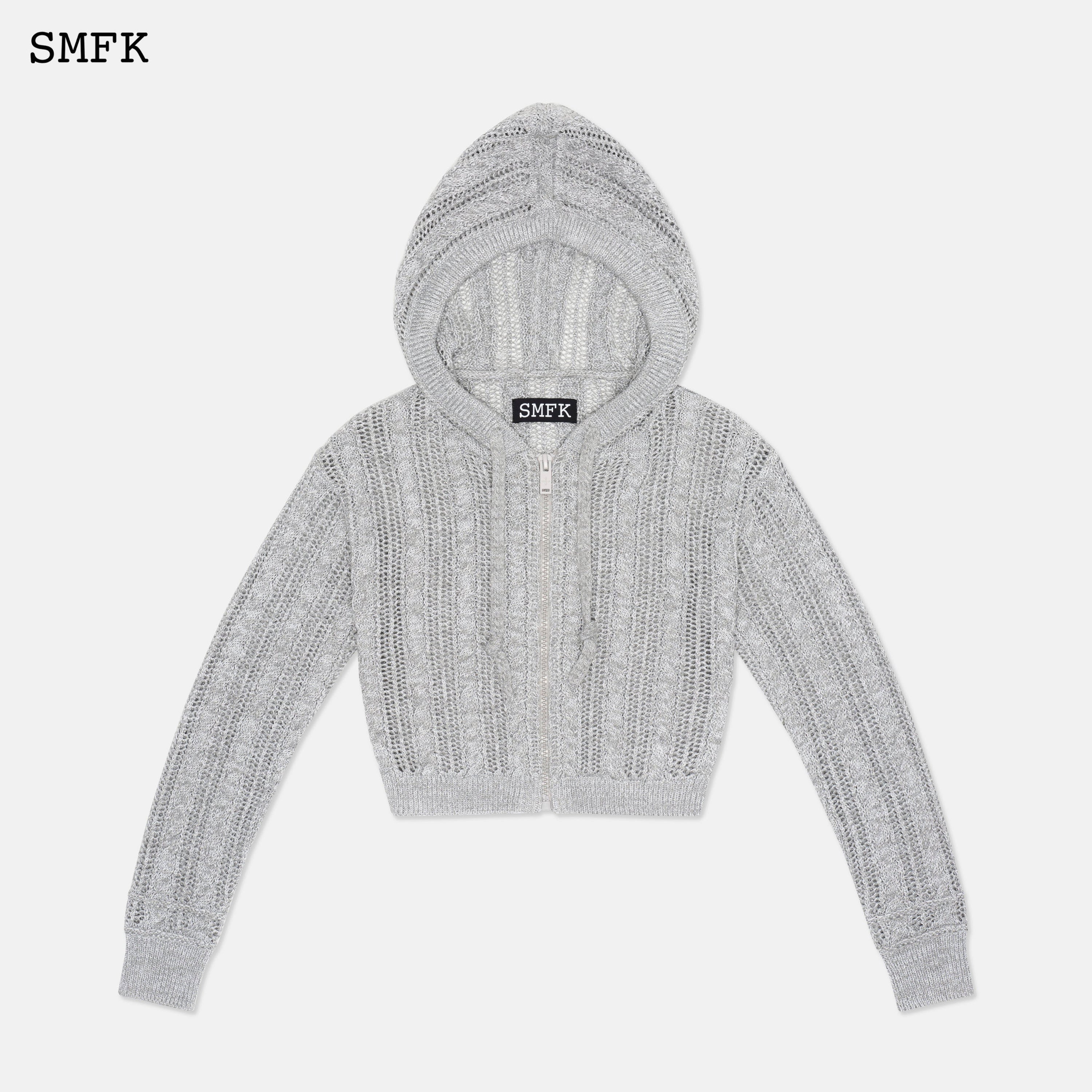 Wilderness Grey Starlight Knitted Hoodie - SMFK Official