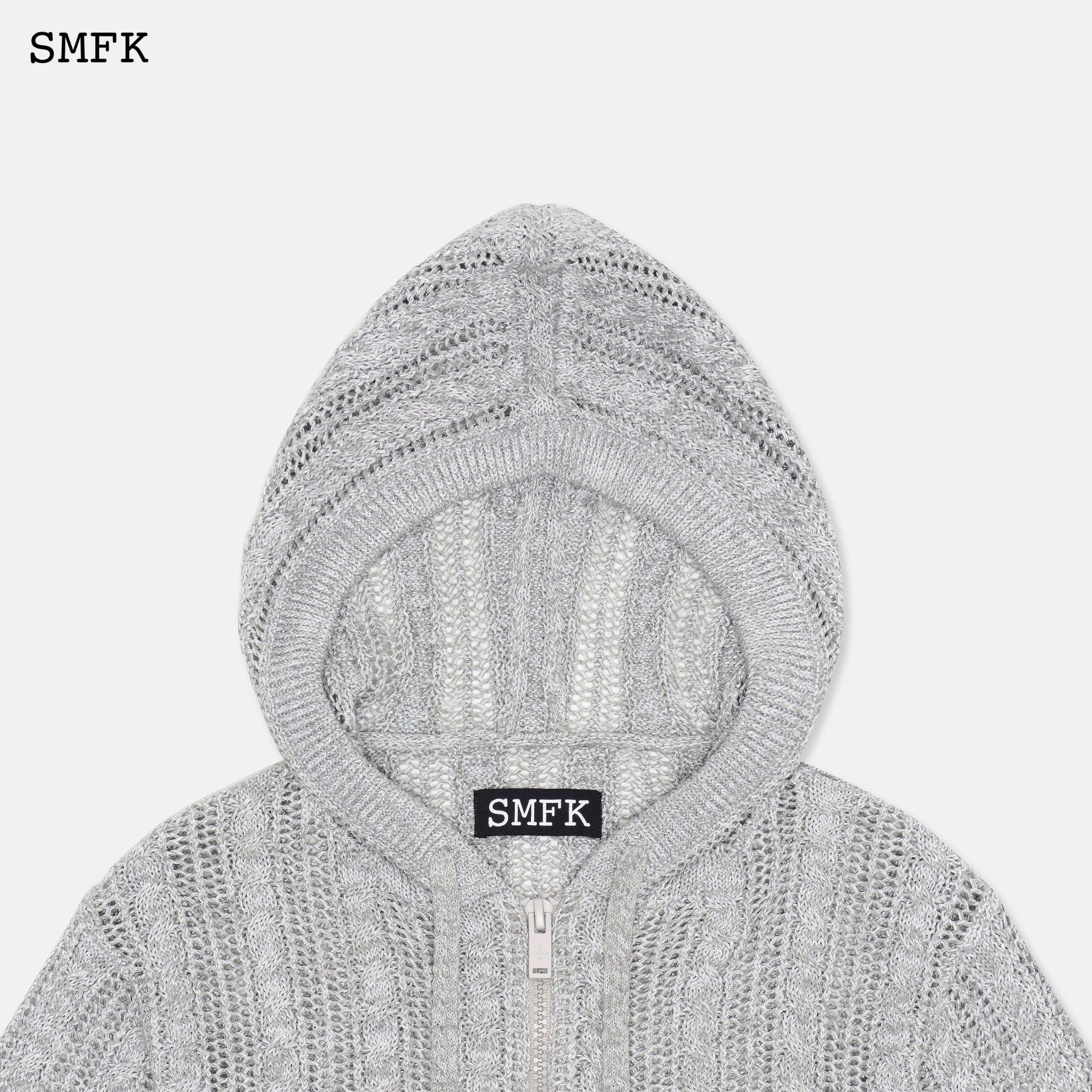 Wilderness Grey Starlight Knitted Hoodie - SMFK Official