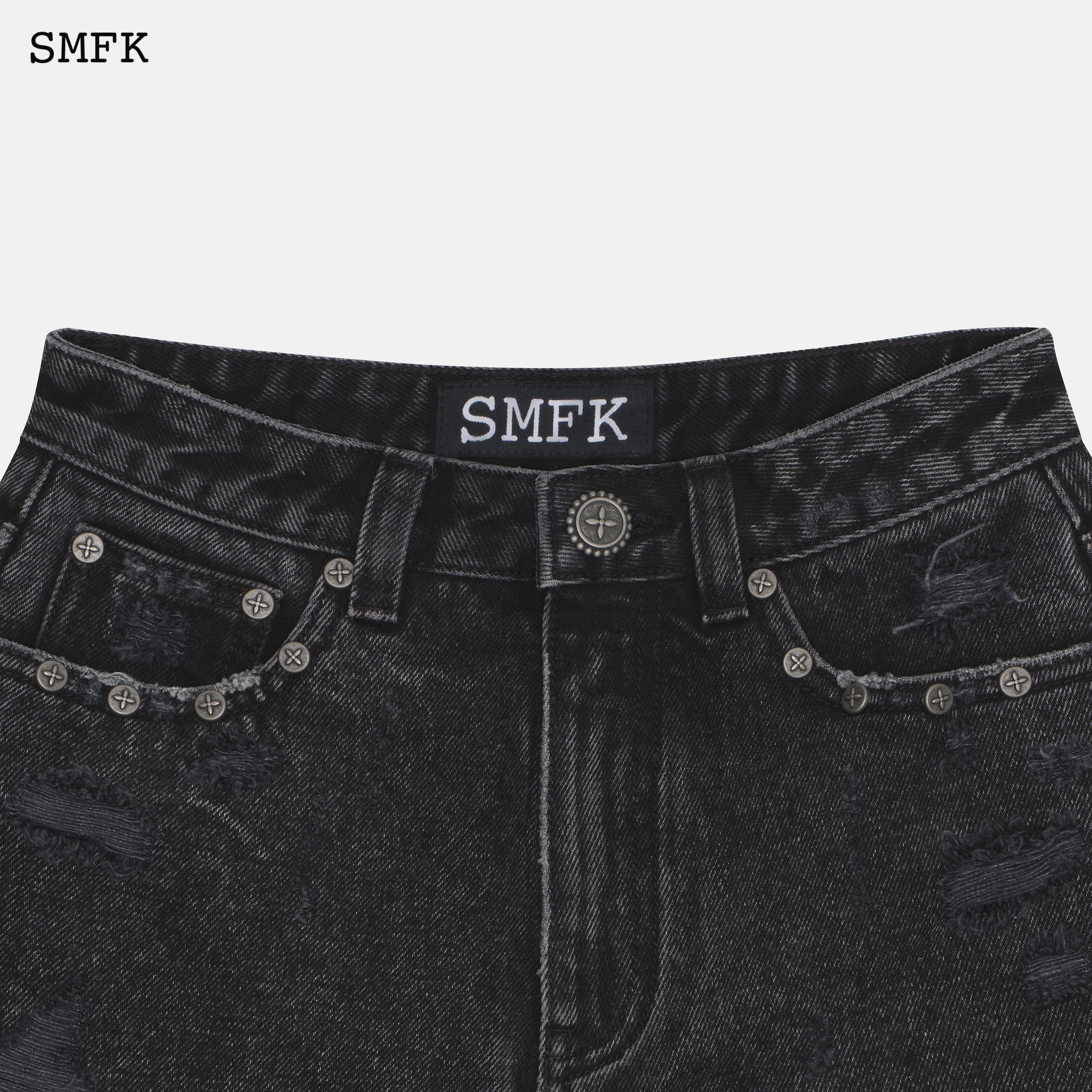 Wilderness Rock Black Short Jeans - SMFK Official