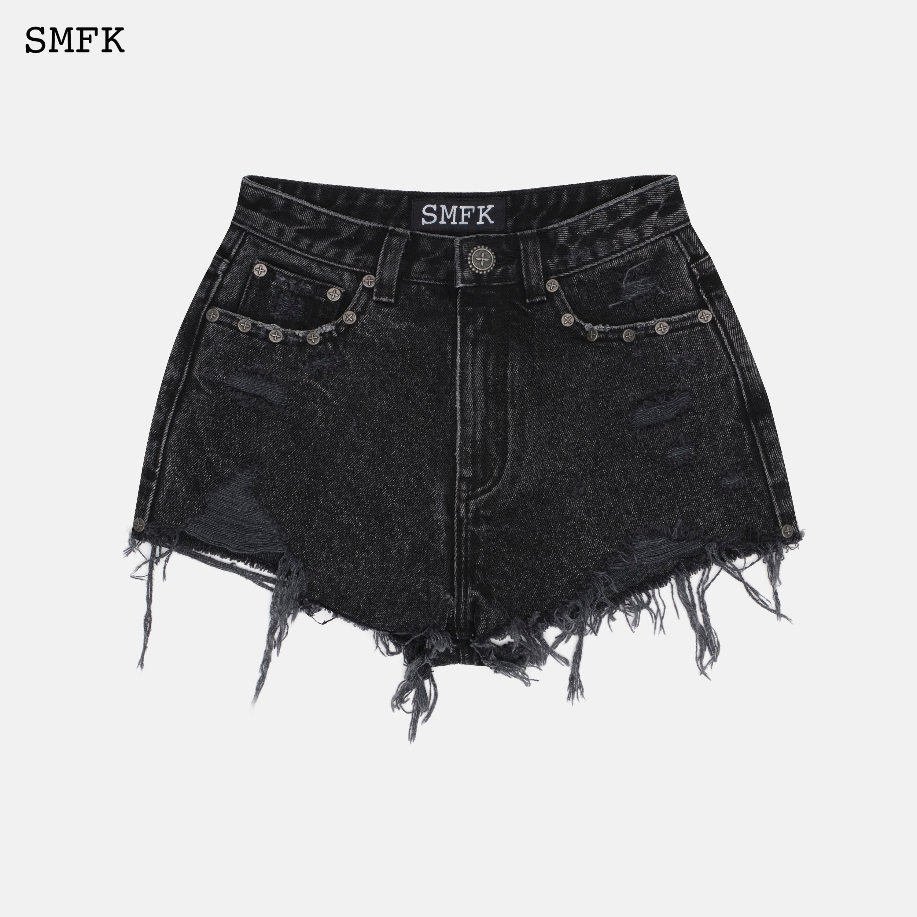 Wilderness Rock Black Short Jeans - SMFK Official