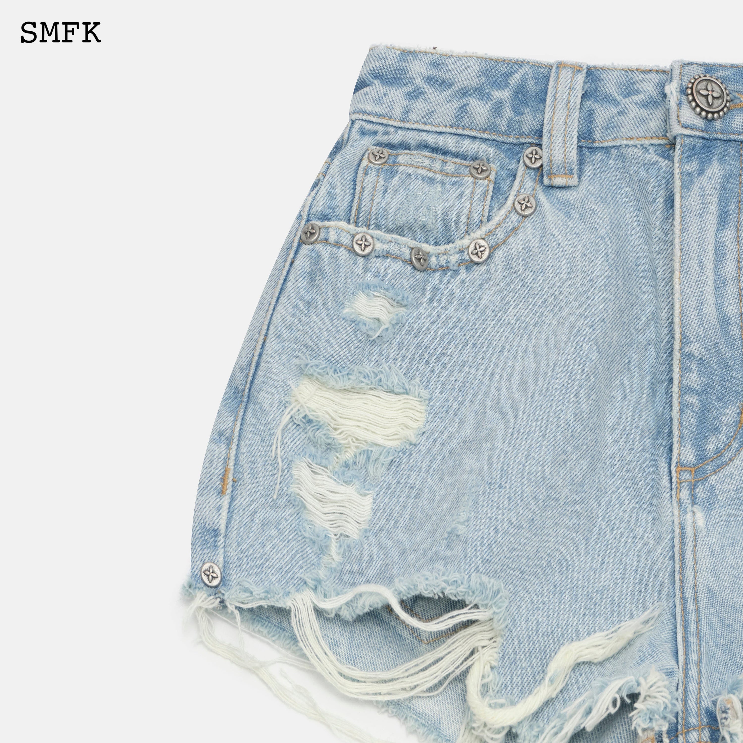 Wilderness Rock Blue Short Jeans - SMFK Official