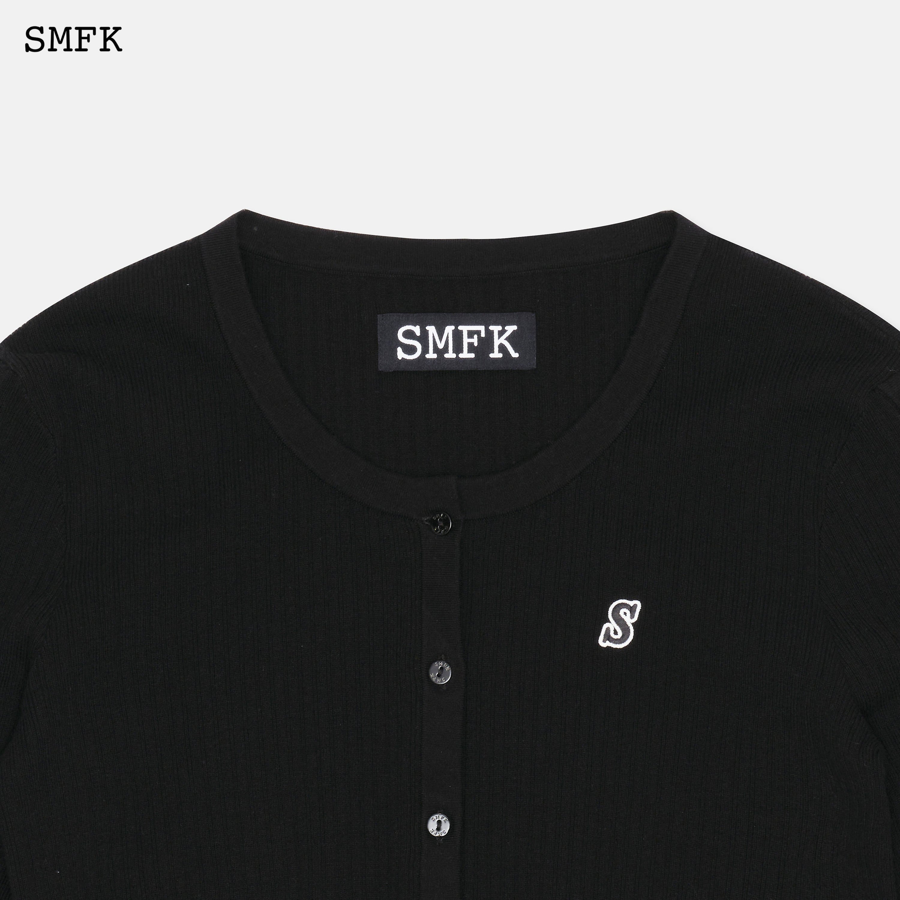 Wilderness Wandering Black Knitted Cardigan - SMFK Official